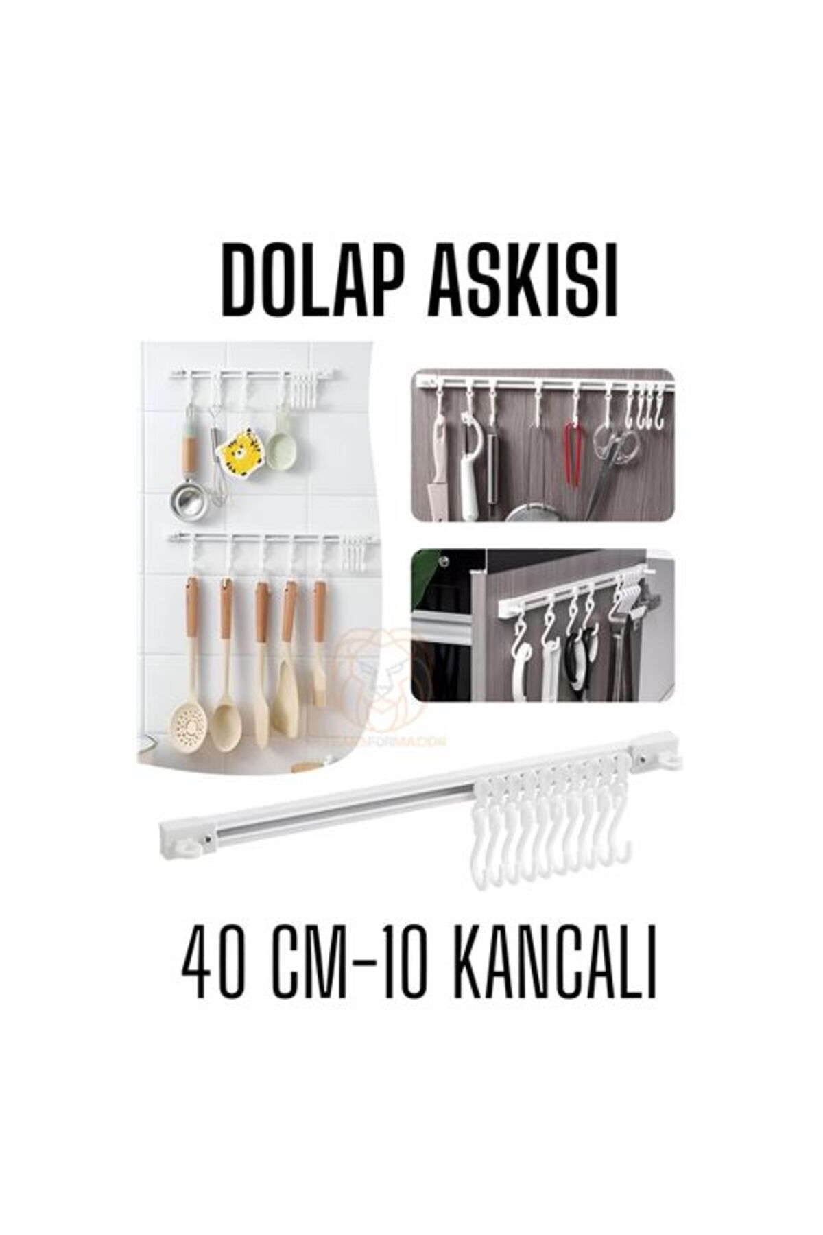 Skygo Kayar Askılı Mutfak Dolap Askısı Banyo Askısı