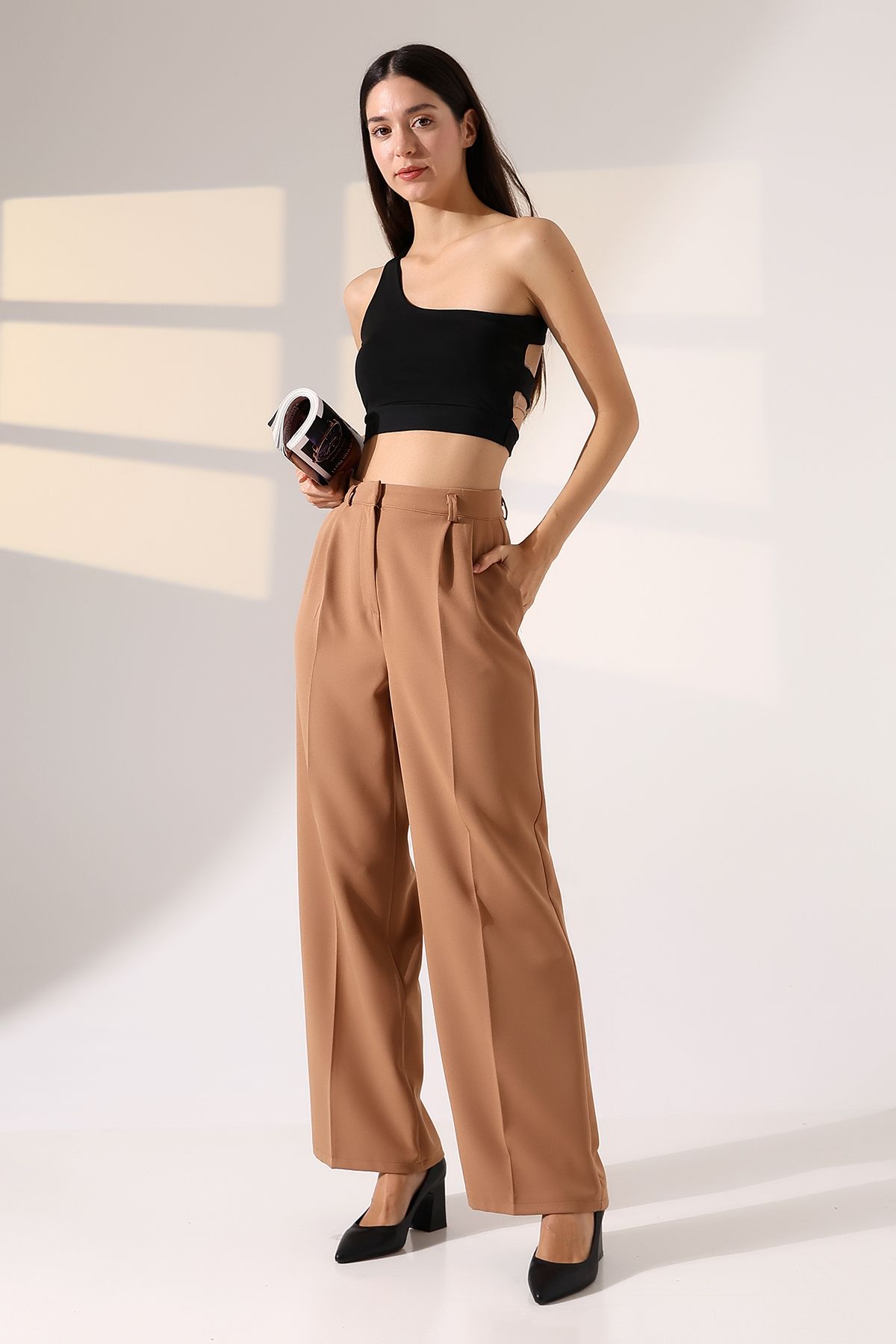 CeMa Moda Palazzo kadın pantolon oversize kesim