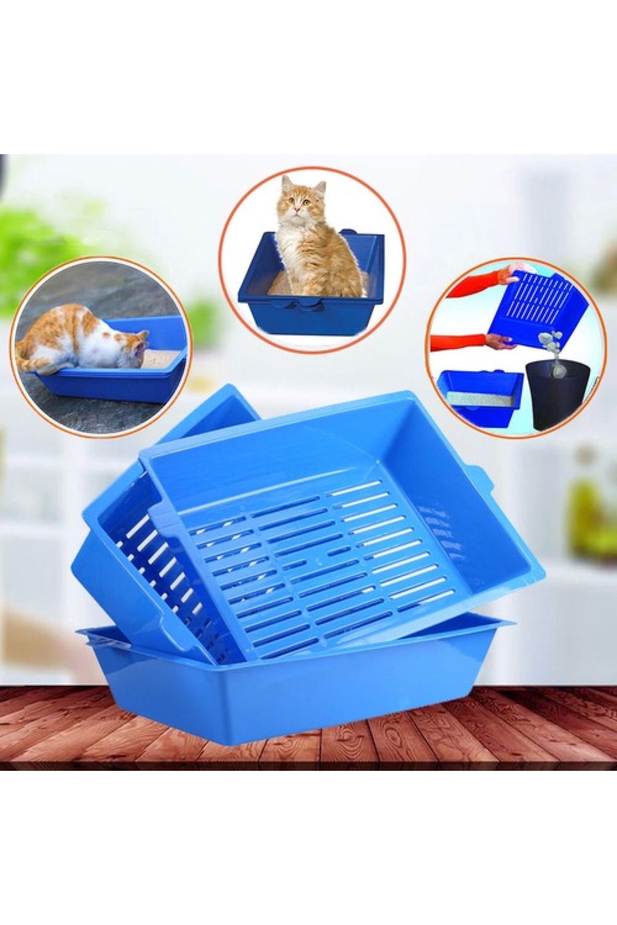 YNT İthalat 3 Katlı Kedi Tuvaleti