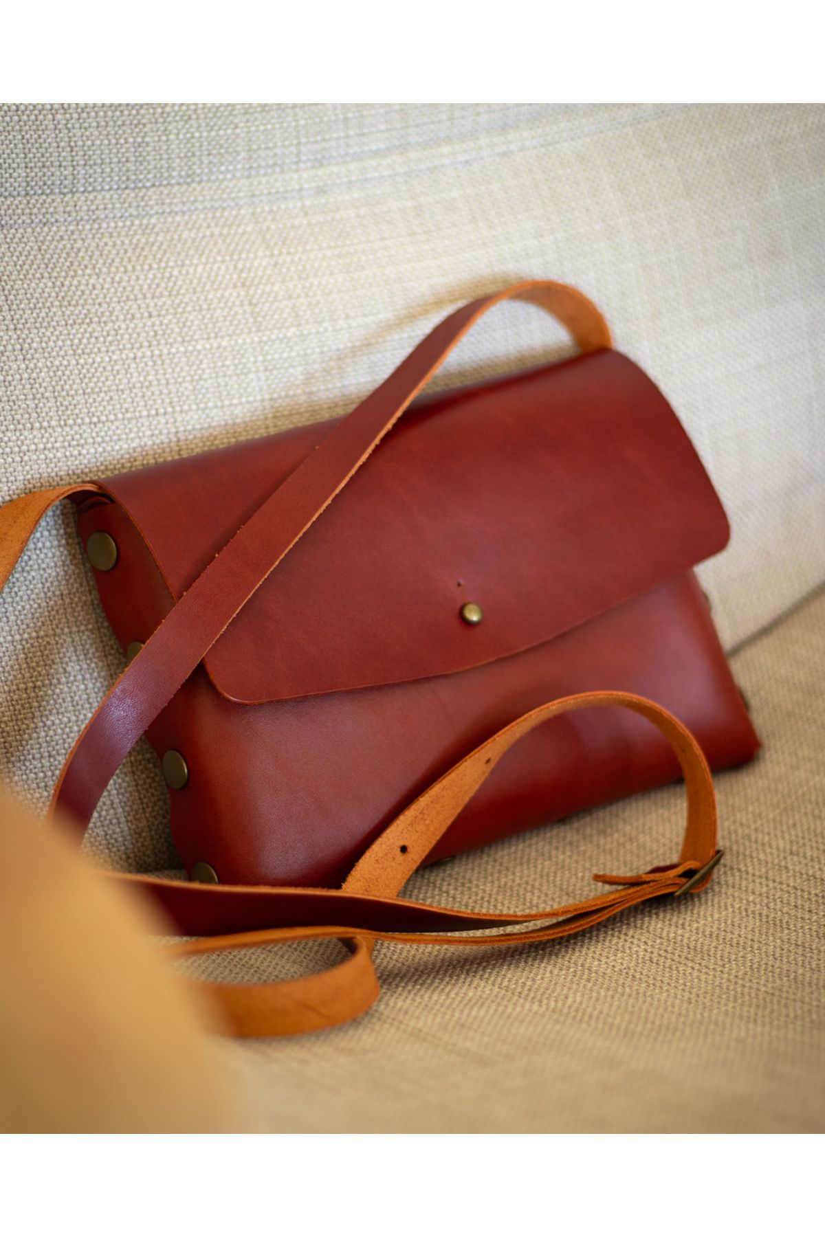 Hi Leather Asia Askılı Ayarlanabilir Hakiki Deri Kadın Çanta