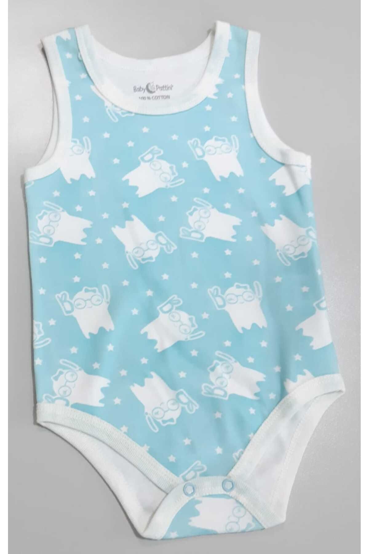Sönmez Baby BASKI DESENLİ ÇITÇITLI ATLET BEBE BODY ZIBIN