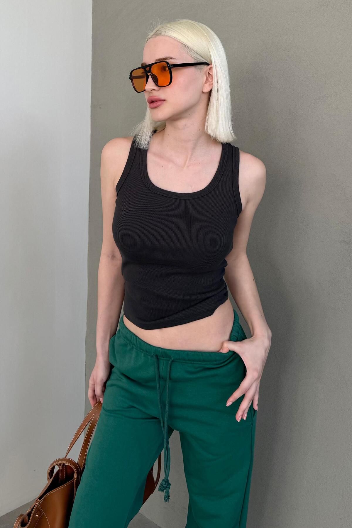 Madmext Füme Kalın Askılı Kadın Atlet Mg2440
