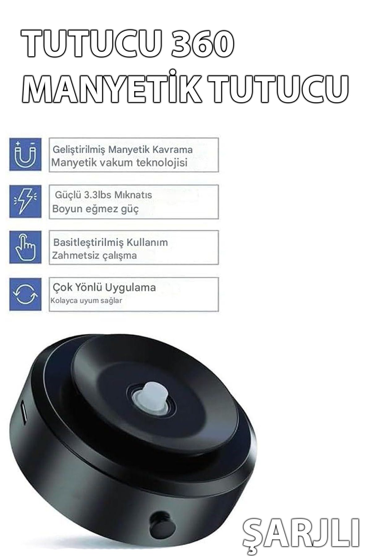 nextbuy Tüm Modellere Uyumlu Vakumlu Şarjlı Magsafe Destekli Mıknatıslı Çok amaçlı Araç Telefon TutucuX8-X8Q