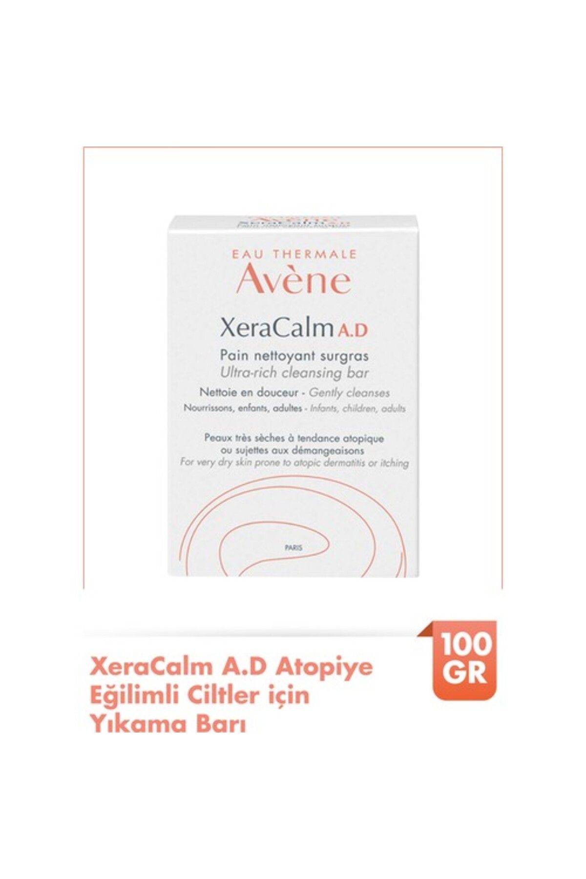 Avene Avène Xeracalm A.D Pain Surgras Çok Kuru Ciltler İçin Besleyici Katı Sabun 100 Gr