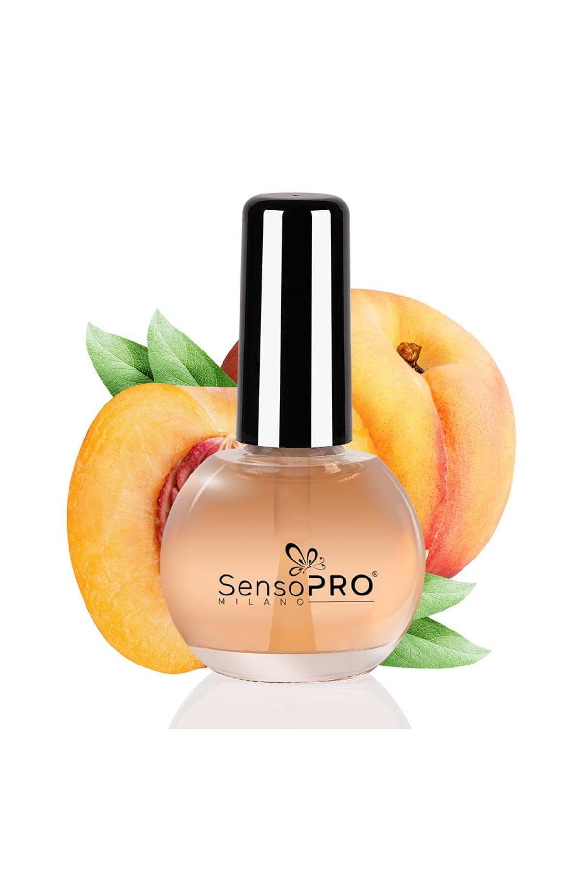 SensoPRO Milano Ulei Pentru Cuticule Cu Pensulă De Piersică Sensopro, 15 Ml - One Size