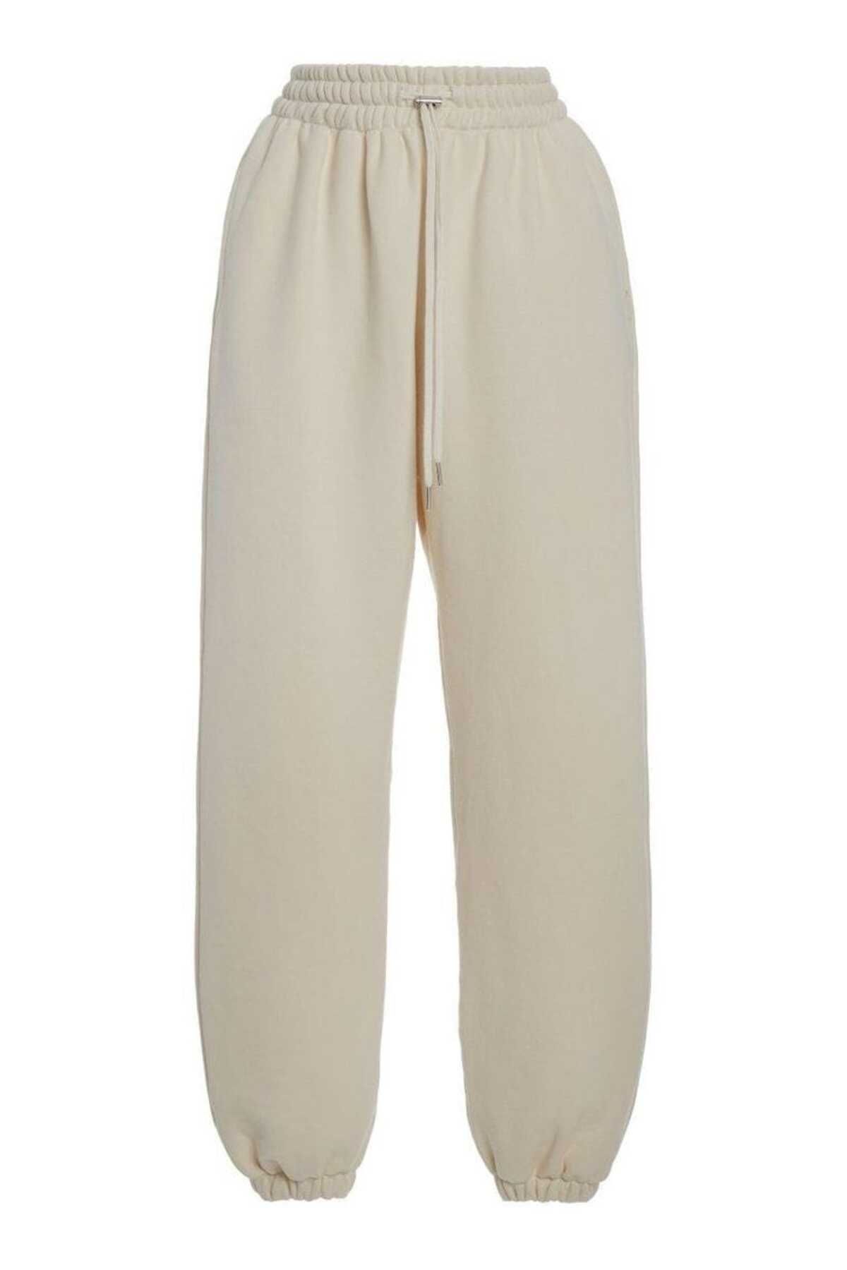 UYN SPORT 2 İplik Jogger Paça Eşofman Altı Krem