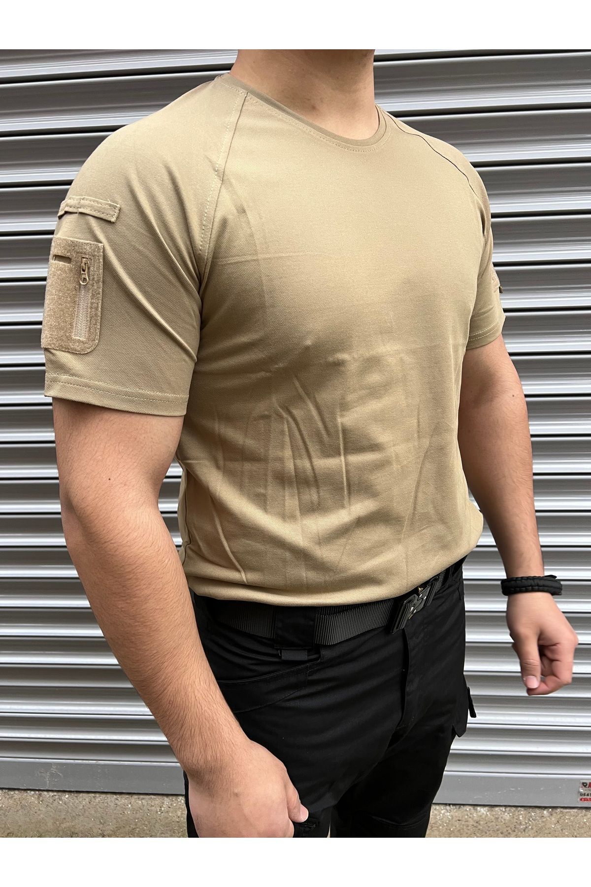 NkyÜniforma NKYStore Erkek Taktik Tişört – Çok Cepli, Nefes Alır Kumaş (S-3XL)