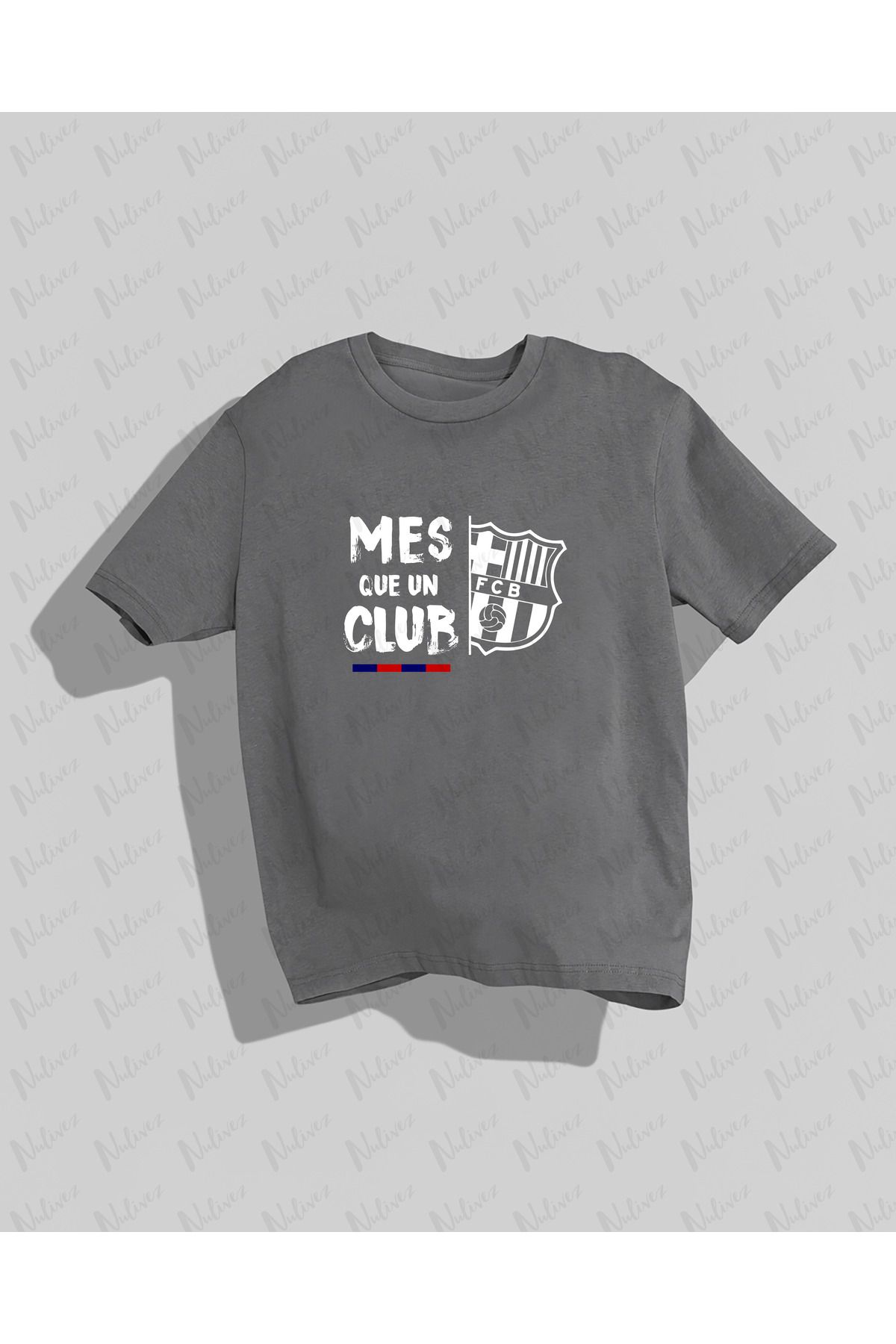 Nulivez Barcelona Tasarımı Baskılı Yüksek Kalite Kompakt Unisex Oversize T-Shirt