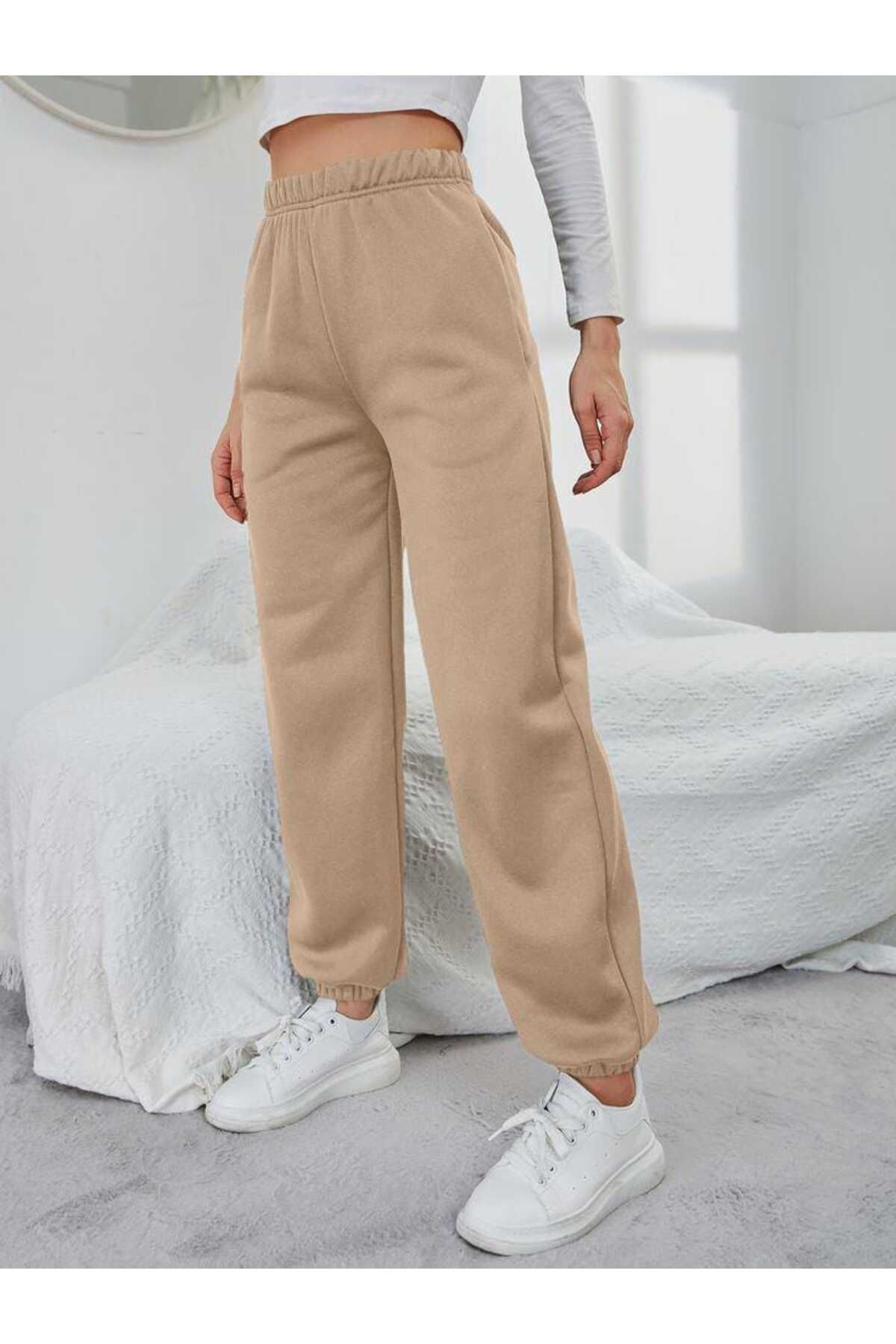 UYN SPORT Jogger Paça 2 İplik Eşofman Altı Camel