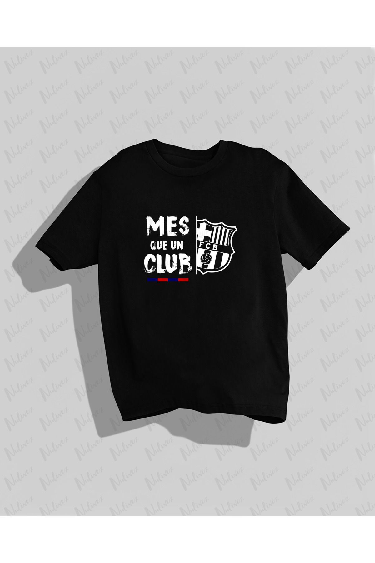 Nulivez Barcelona Tasarımı Baskılı Yüksek Kalite Kompakt Unisex Oversize T-Shirt