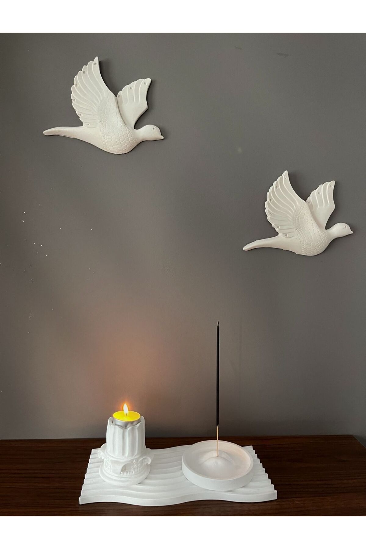 Evosia Design Beyaz Dekoratif Set