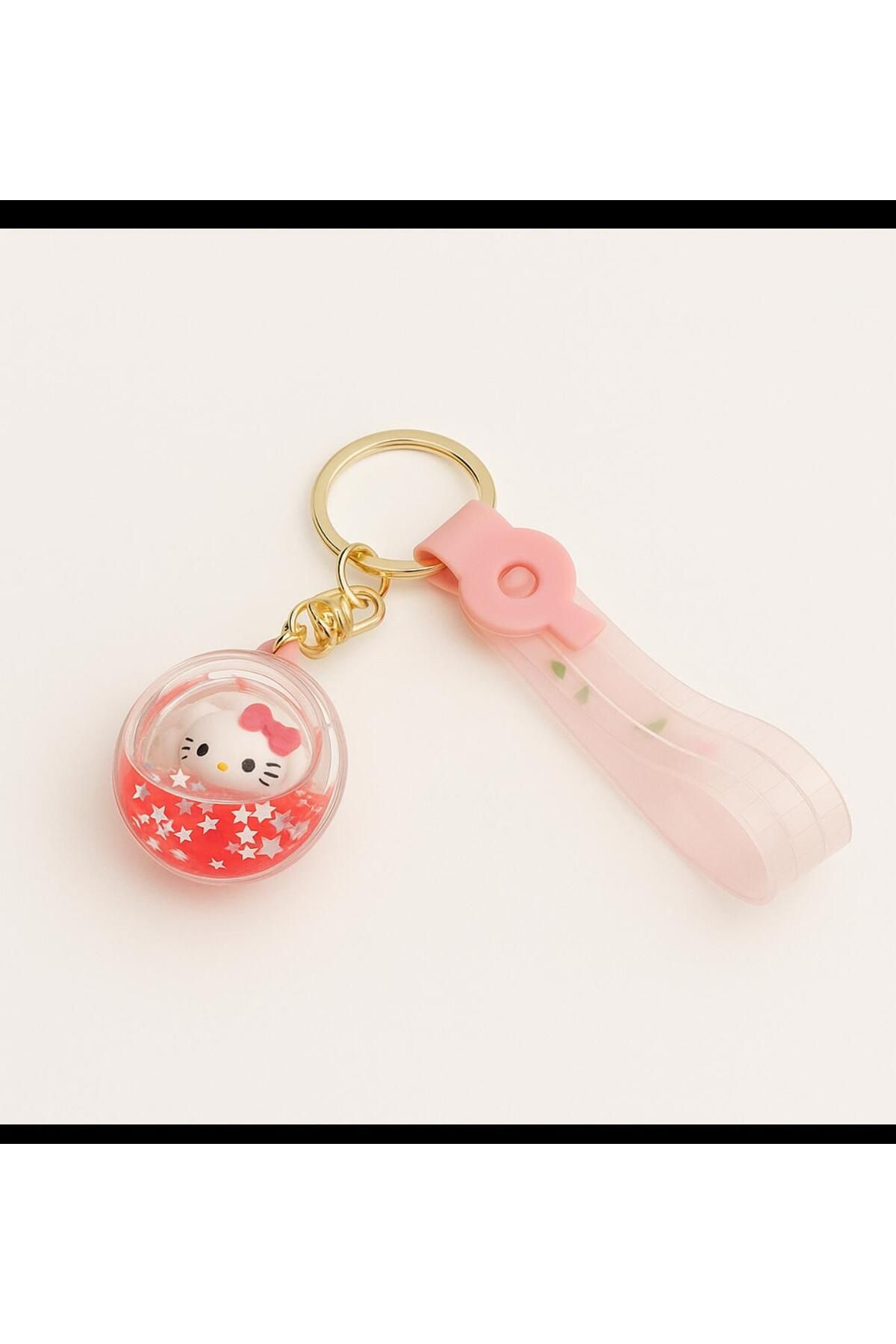 facnspt Hello Kitty Kre Sulu ve Simli İthal Anahtarlık