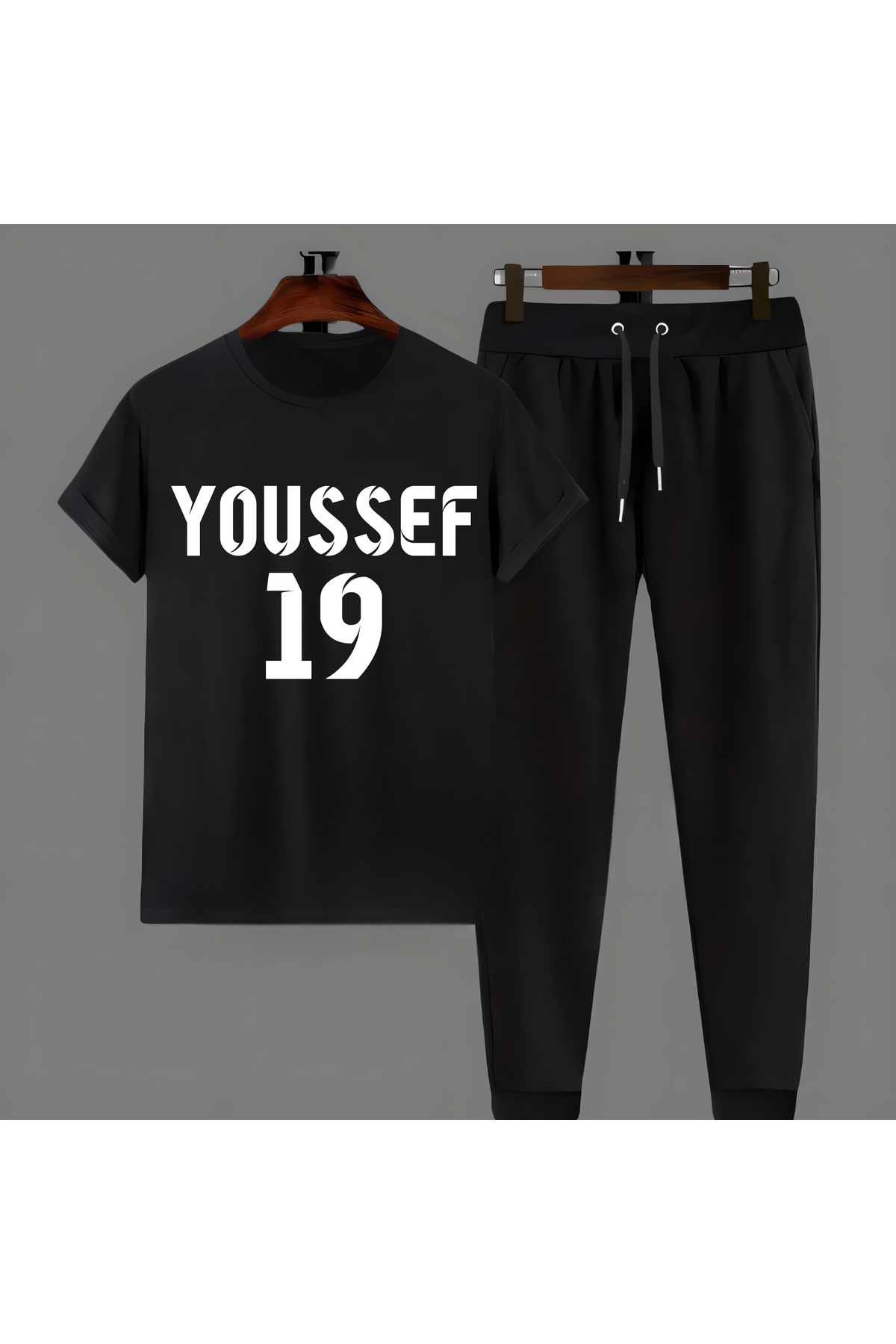 Biy Store Youssef En nesyri futbol sırt forma baskılı unisex kısa kollu tişört regular t-shirt eşofman takımı