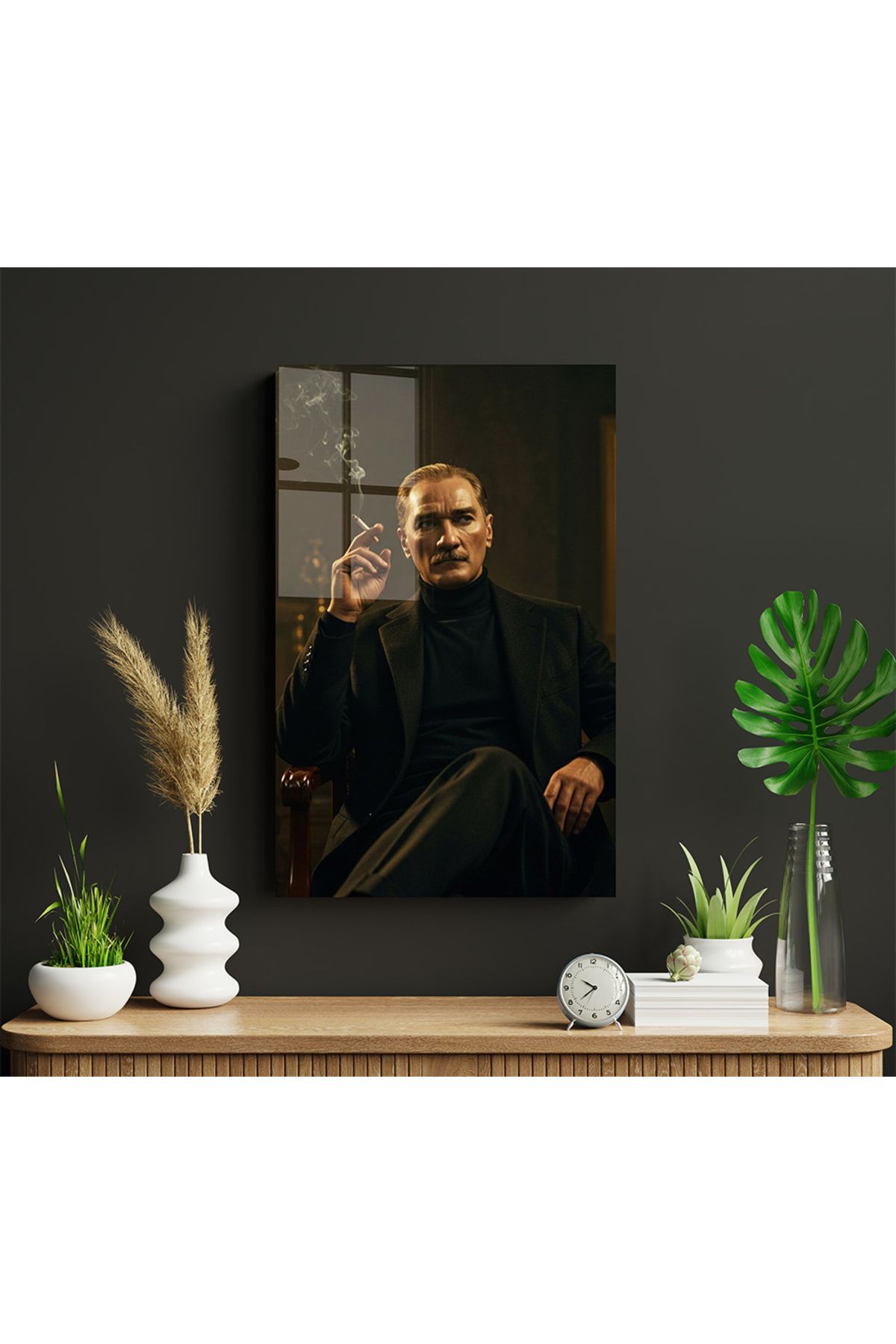 Ayabak Metal Poster Mustafa Kemal ATATÜRK - Dekoratif Metal Poster - Hediyelik Çerçevesiz Tablo