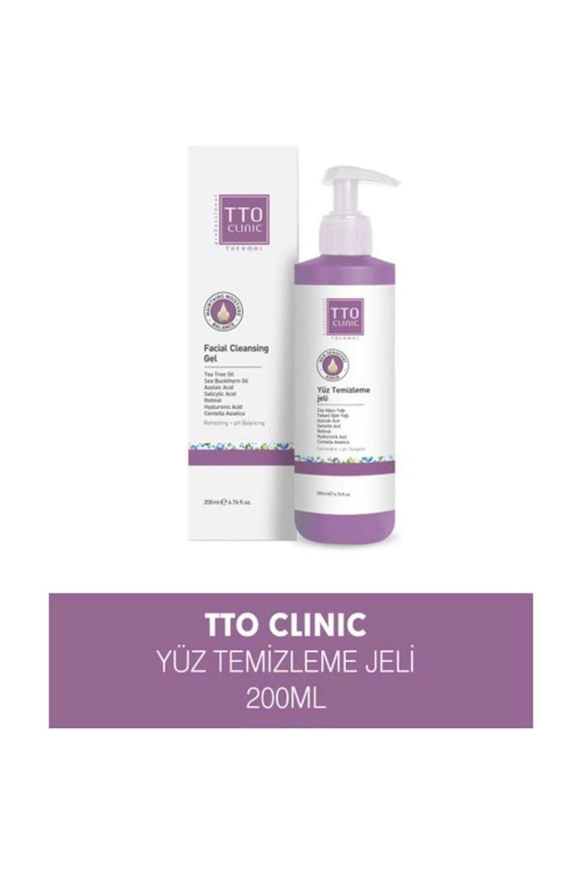 TTO Clinic Yüz Temizleme Jeli 200Ml