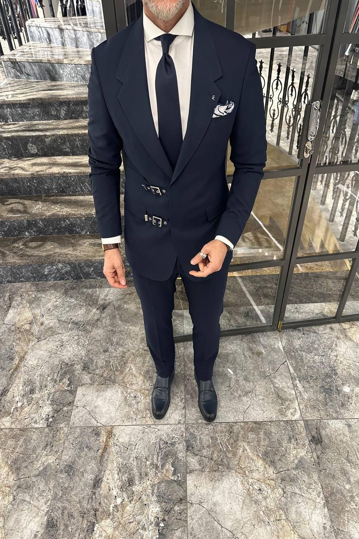 Fc Plus YANDAN ÇİFT TOKALI PREMİUM TAKIM ELBİSE