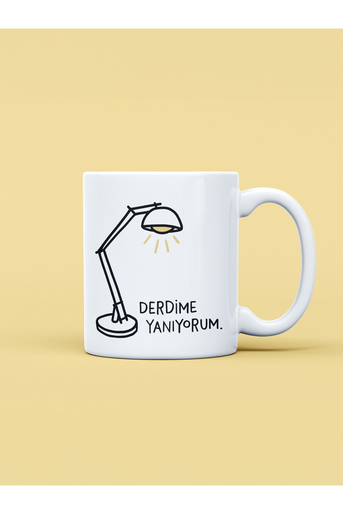 daystore Derdime Yanıyorum Baskılı Kupa Bardak
