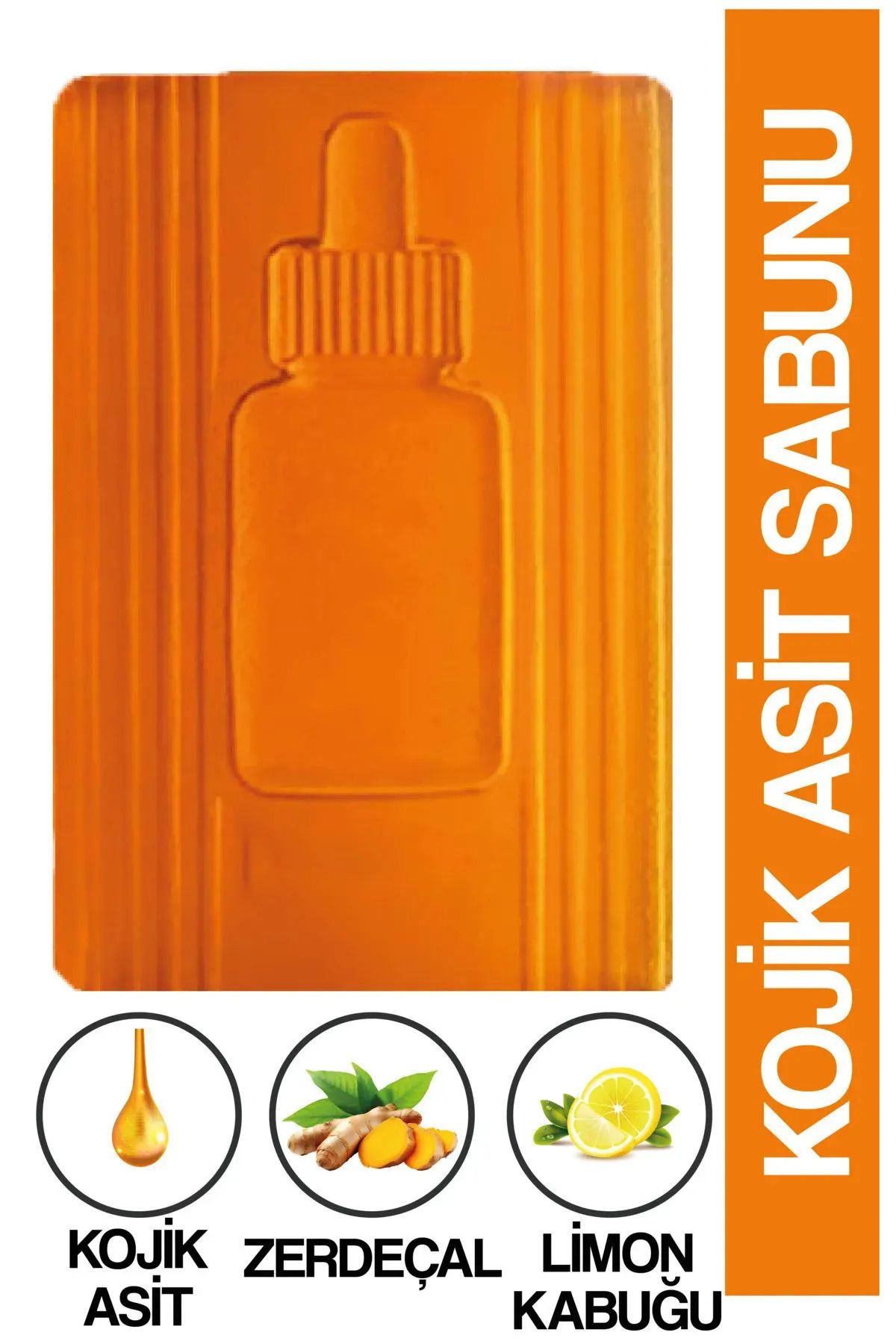 EQMQ STORE KOZMETİK Kojic Asit Sabunu, Zerdeçal Ve Kojik Asit Etkisi İle Leke Karşıtı Şeffaf Kojik Asit Sabunu