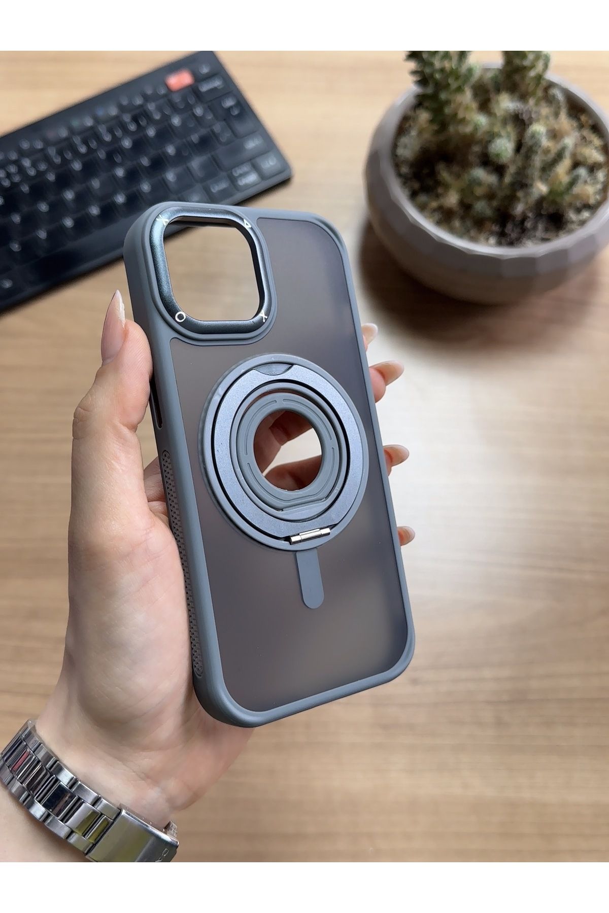 MTL iPhone 13/14 Standlı Ve Yüzüklü MagSafe Kılıf Soocase721