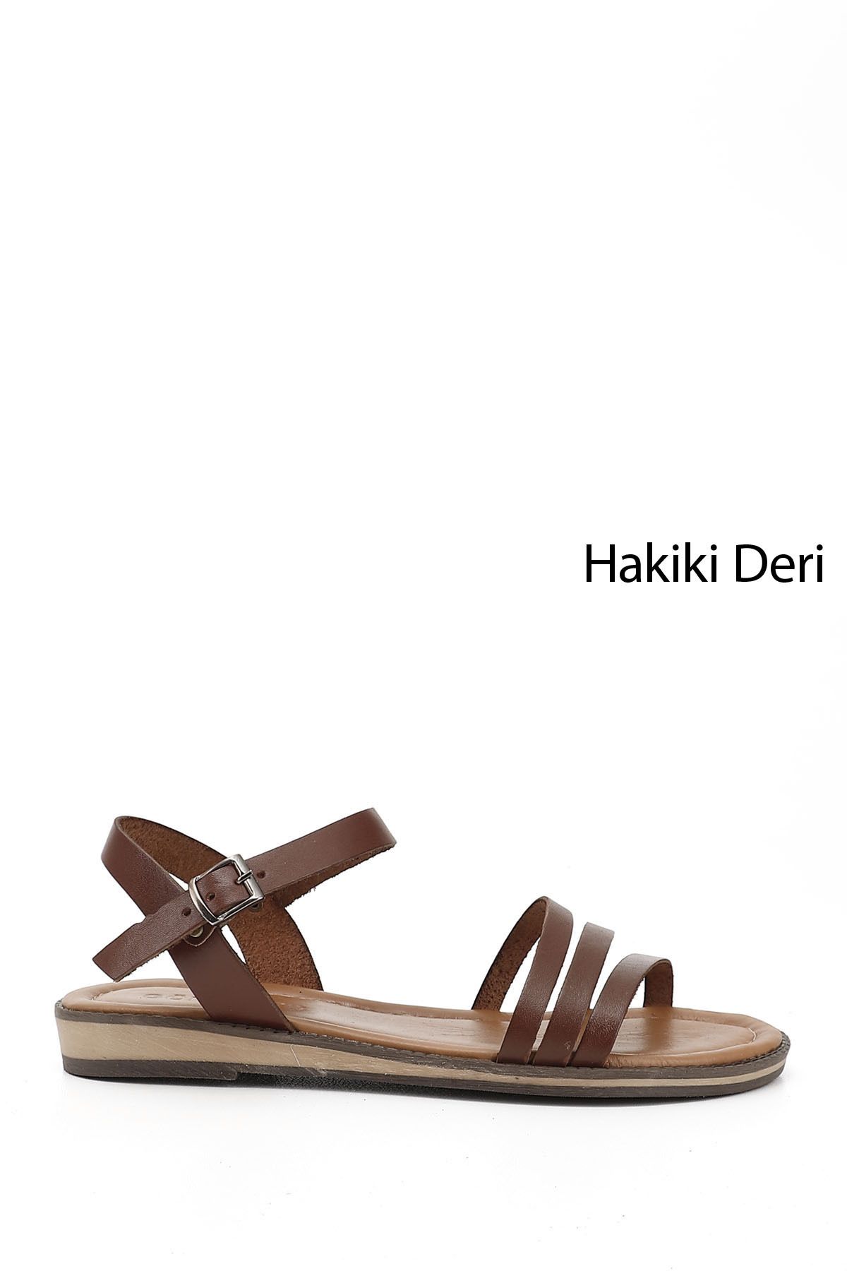 GÖNDERİ(R) Kadın / Kız Kahverengi Hakiki Deri Sandalet