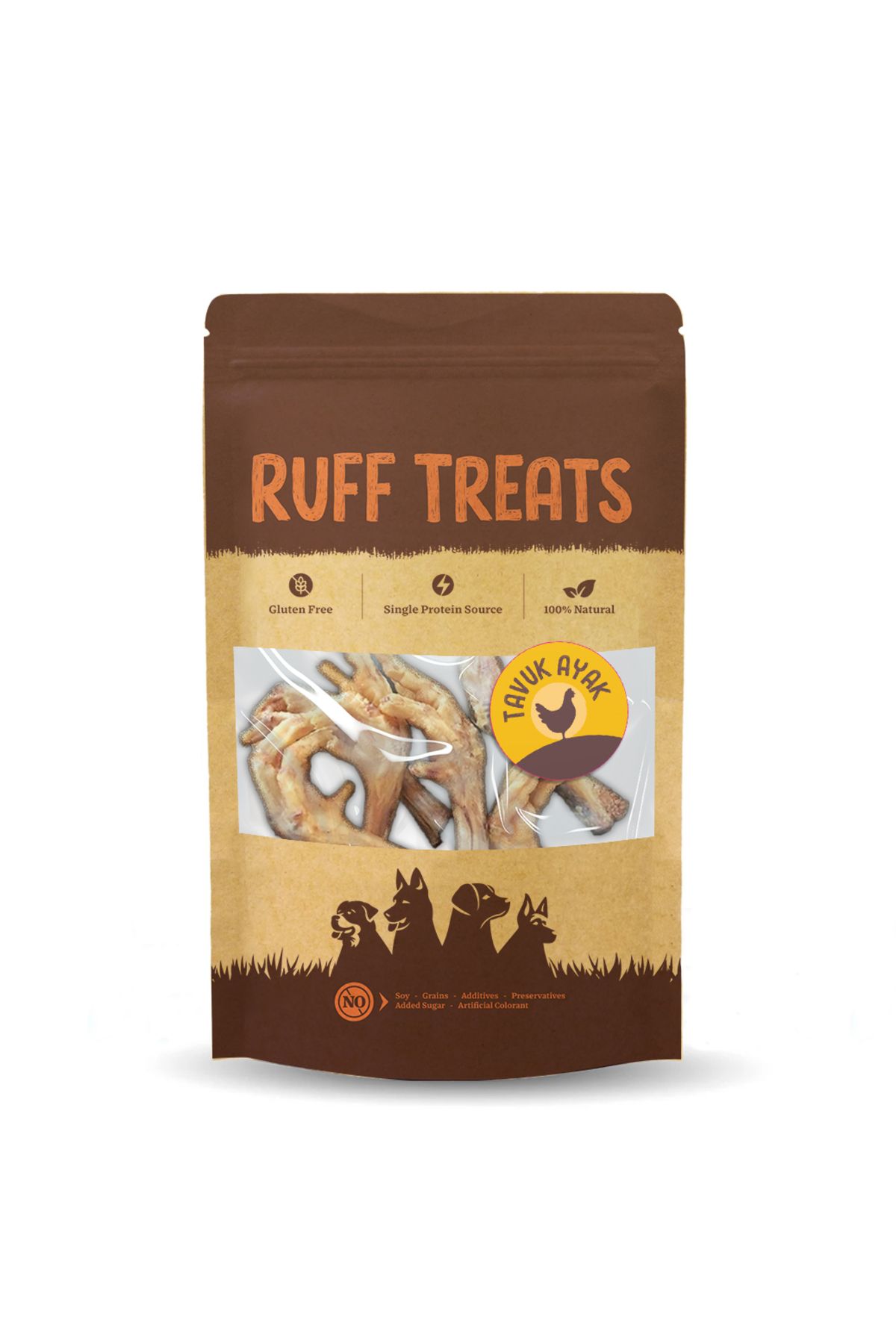 Ruff Treats Kurutulmuş Ödül Maması Tavuk Ayak 100gr.