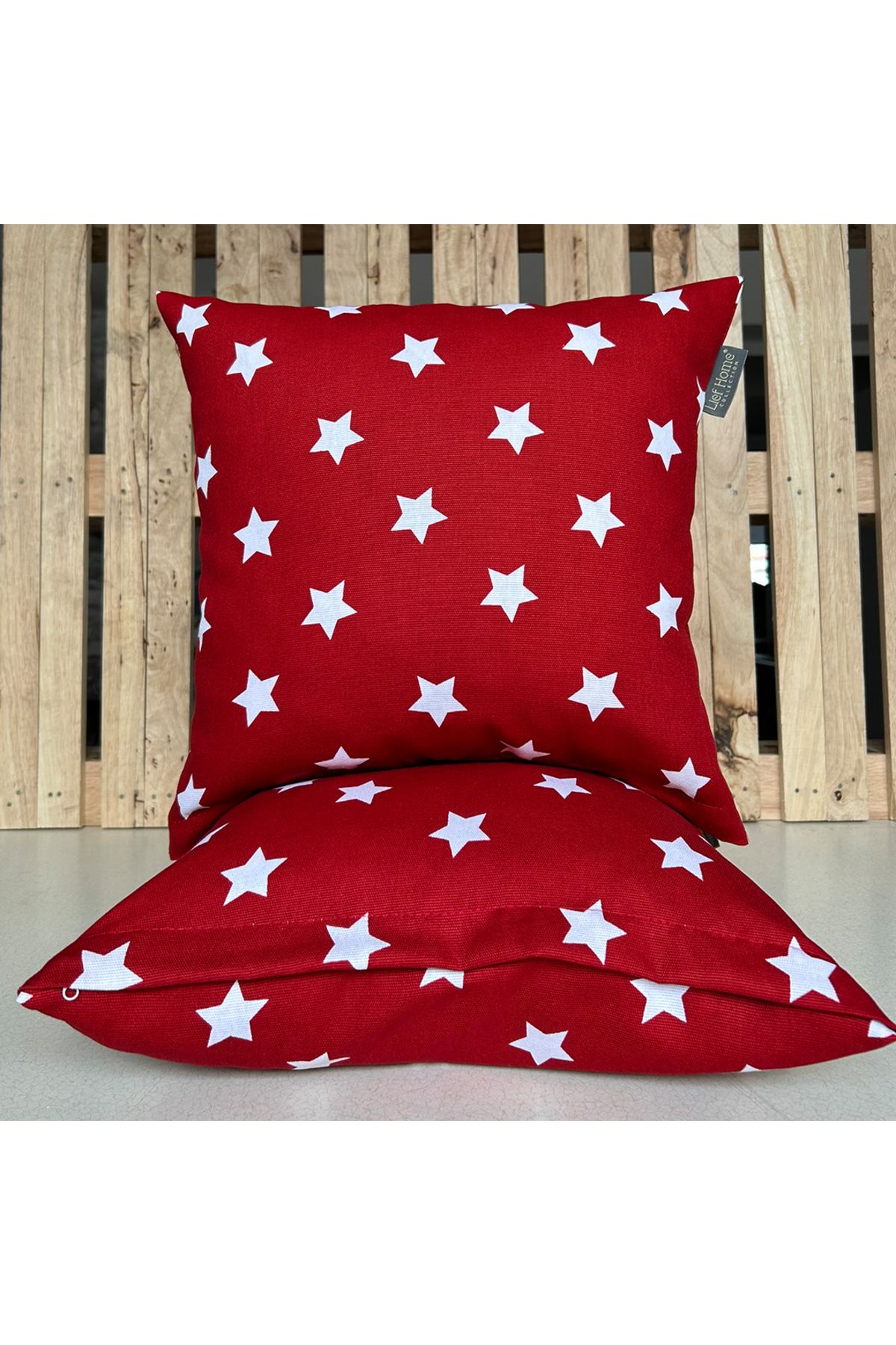 Lief Home 2'li Fermuarlı Dekoratif Kırlent Kılıfı - 40x40 cm