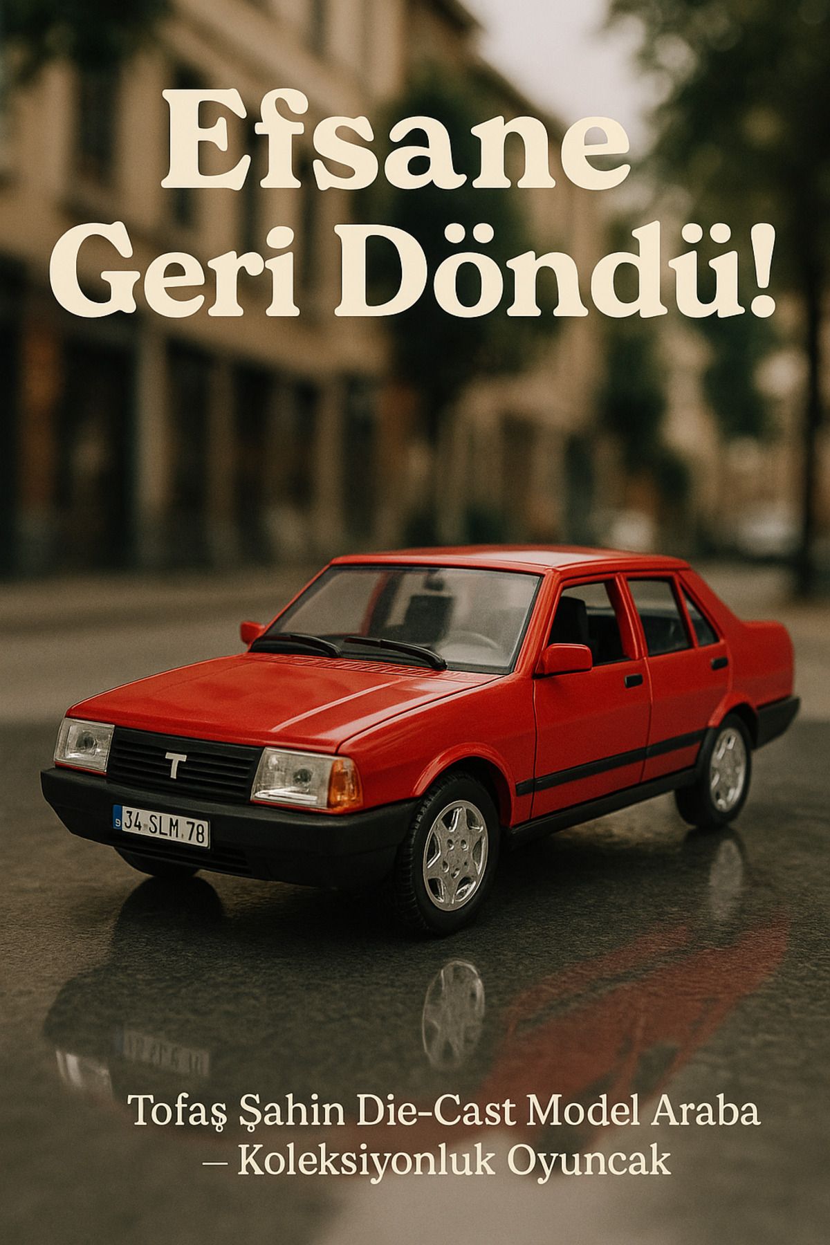 CAN Efsane Drift Tofaş Şahin RC Araba - Uzaktan Kumandalı, Hızlı ve Gerçekçi Sürüş Keyfi Kırmızı