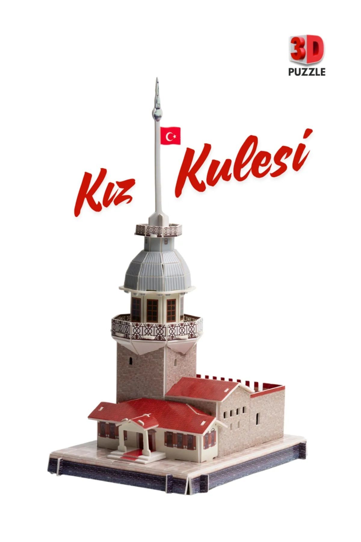 COLORPAK KIZ KULESİ 3 Boyutlu Eğitici Puzzle 3d Karton Yapboz