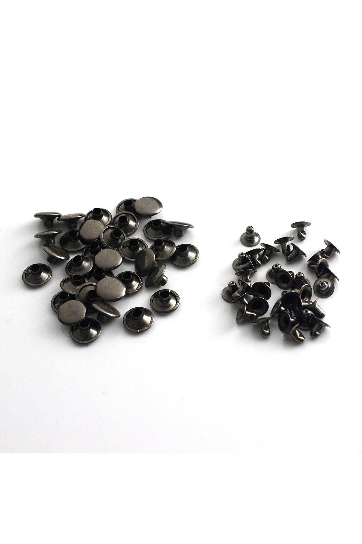 srtfootcare Perçin Rivet 33 no 7mm 150 Takım (Leathercraft, Deri Hobi)