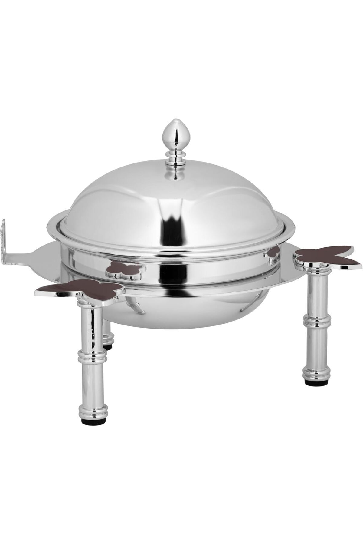 ALSAIF-Rqah Circular Dates Bowl With A Lid Is Of Unique Quality And High Durability, Nickel 3