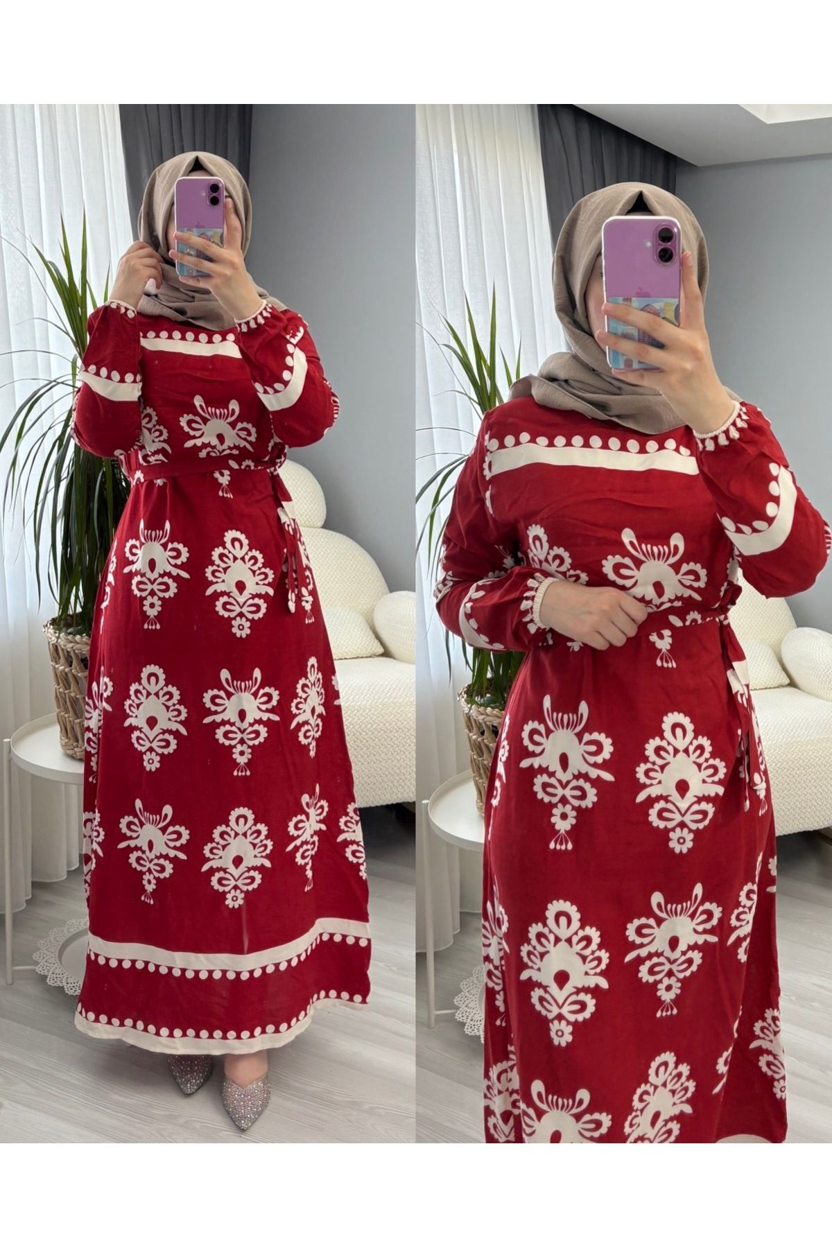 suphan tekstil TESETTÜR VİSKON BOYDAN ELBİSE