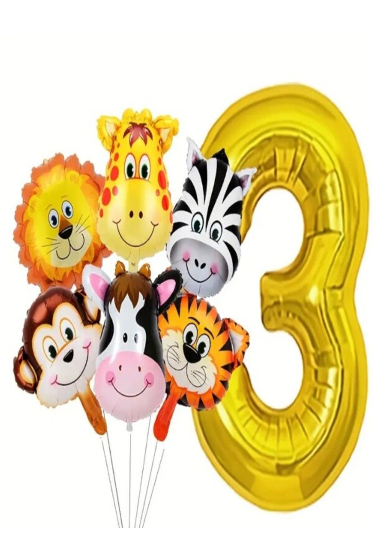 klbk SAFARİ HAYVAN FİGÜRLÜ BALON SETİ