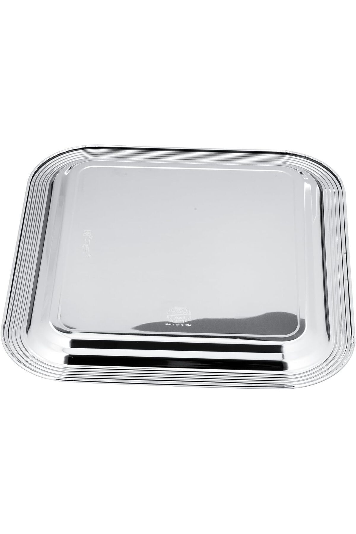 ALSAIF-Rectangular Serving Tray With Side Handles, Suitable For Use In Kitchens And Living Rooms, Ch 4