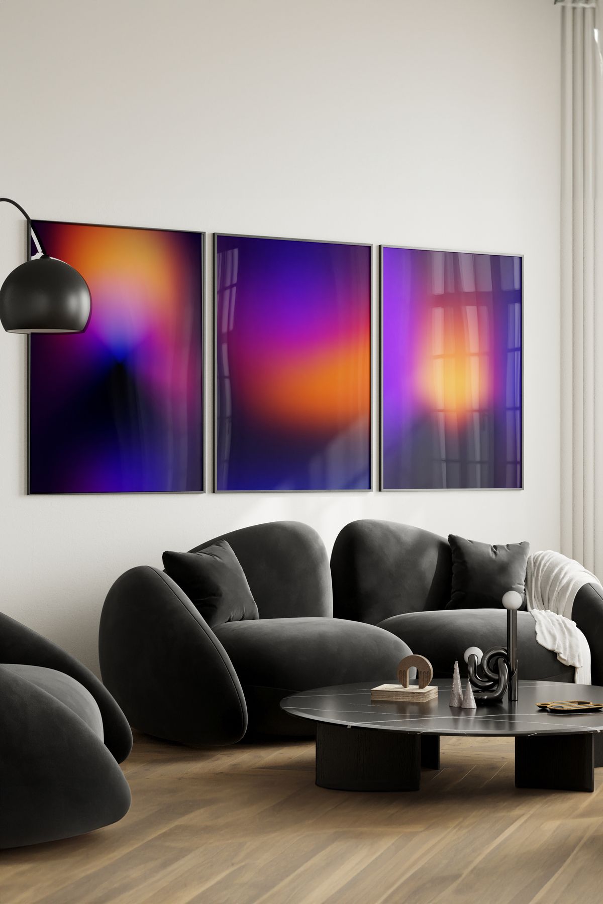 Home 3'lü illüstrasyonlu soyut Poster seti, Oturma Odası Dekoru, Genç Odası Dekoru, Çerçevesiz poster