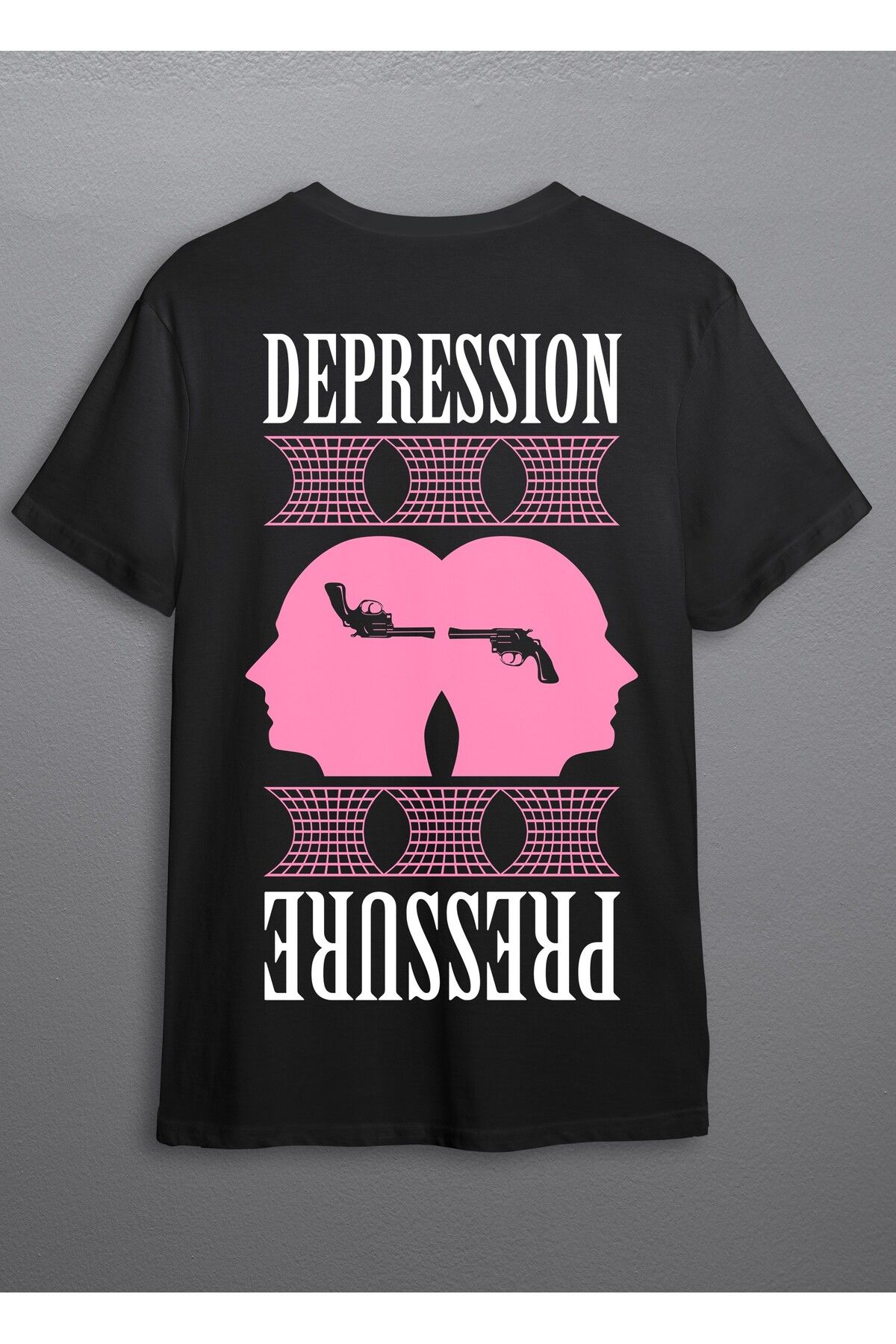 Huw Depression Unisex Regular Sokak Modası T-Shirt