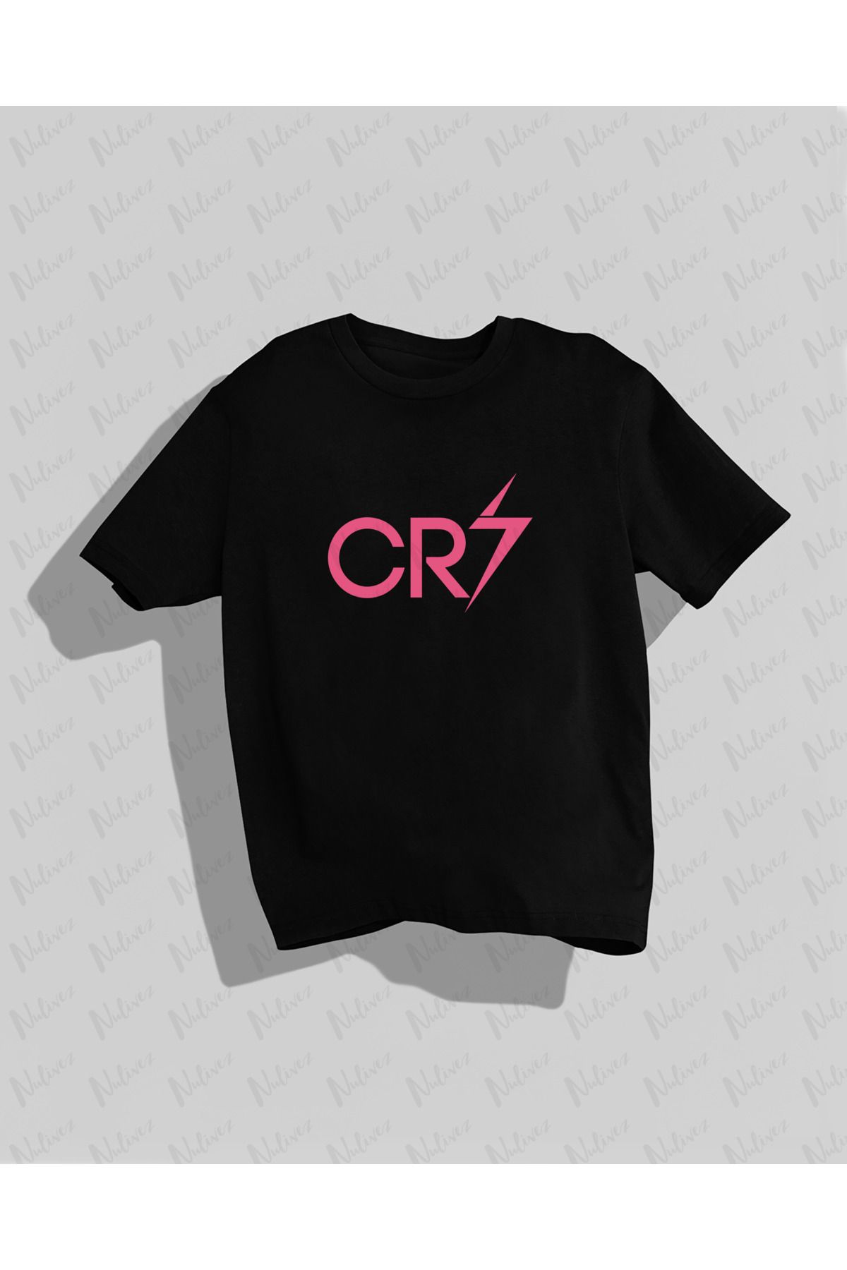 Nulivez Cristiano Ronaldo Tasarımı Baskılı Yüksek Kalite Kompakt Unisex Oversize T-Shirt