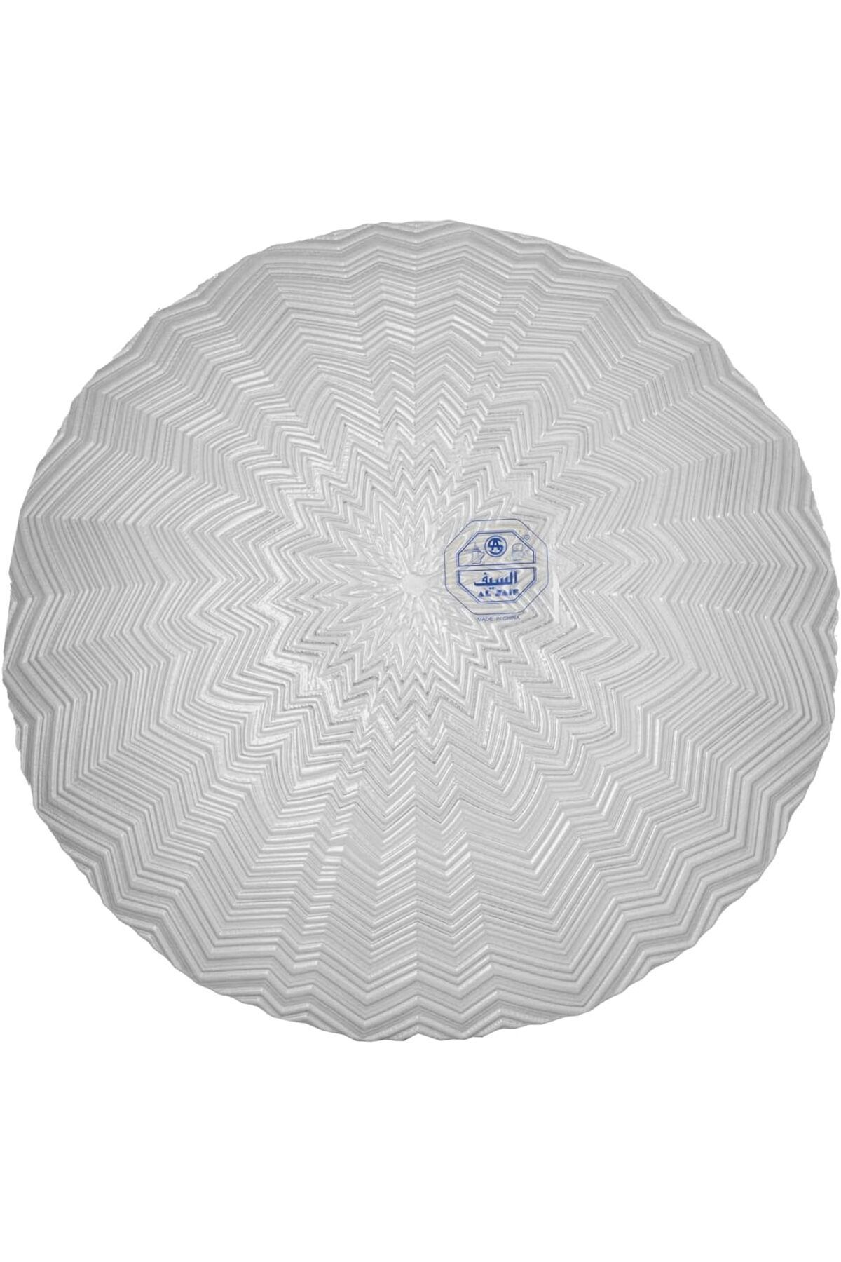 ALSAIF-Deep Serving Plate, Small, Gold, by Al Saif, Acrylic 3