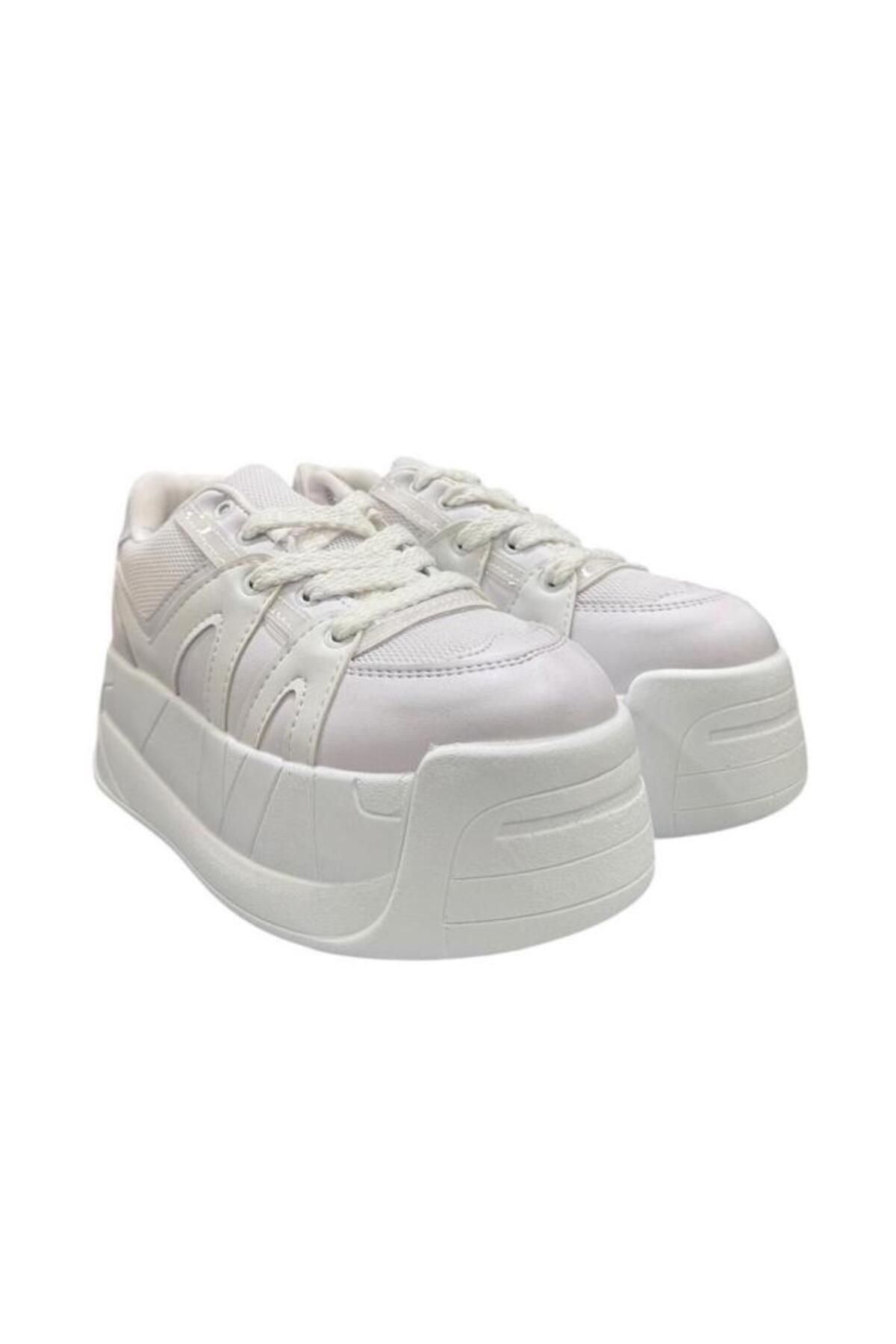 Aybaak 5007 Yüksek Dolgu Topuk Kadın Ayakkabı Sneaker