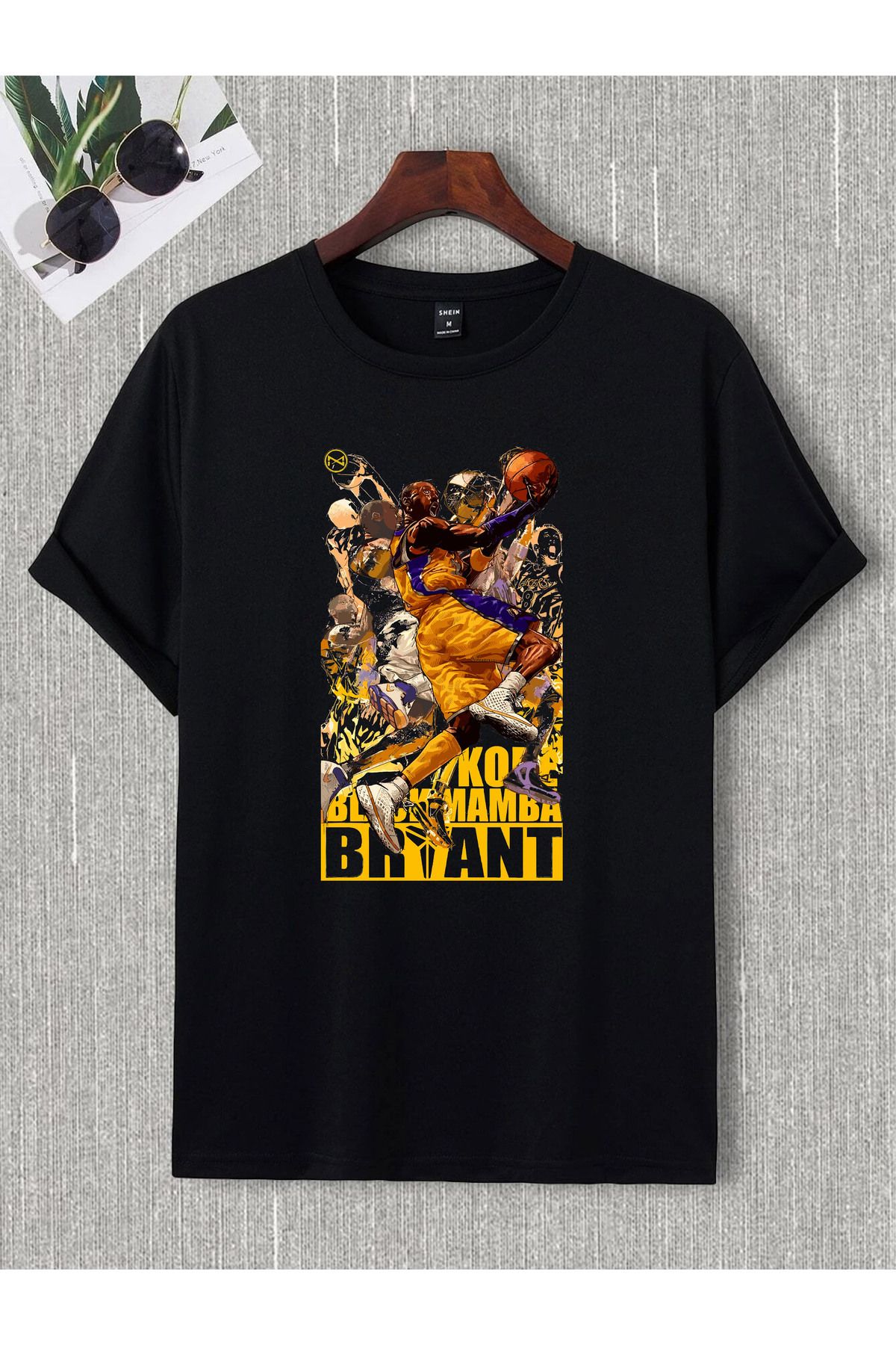 donamod Unisex Oversize Basketbol Top Lebron James Kobe Bryant 23 24 Spor Hediye Doğum Günü Tişört T shirt