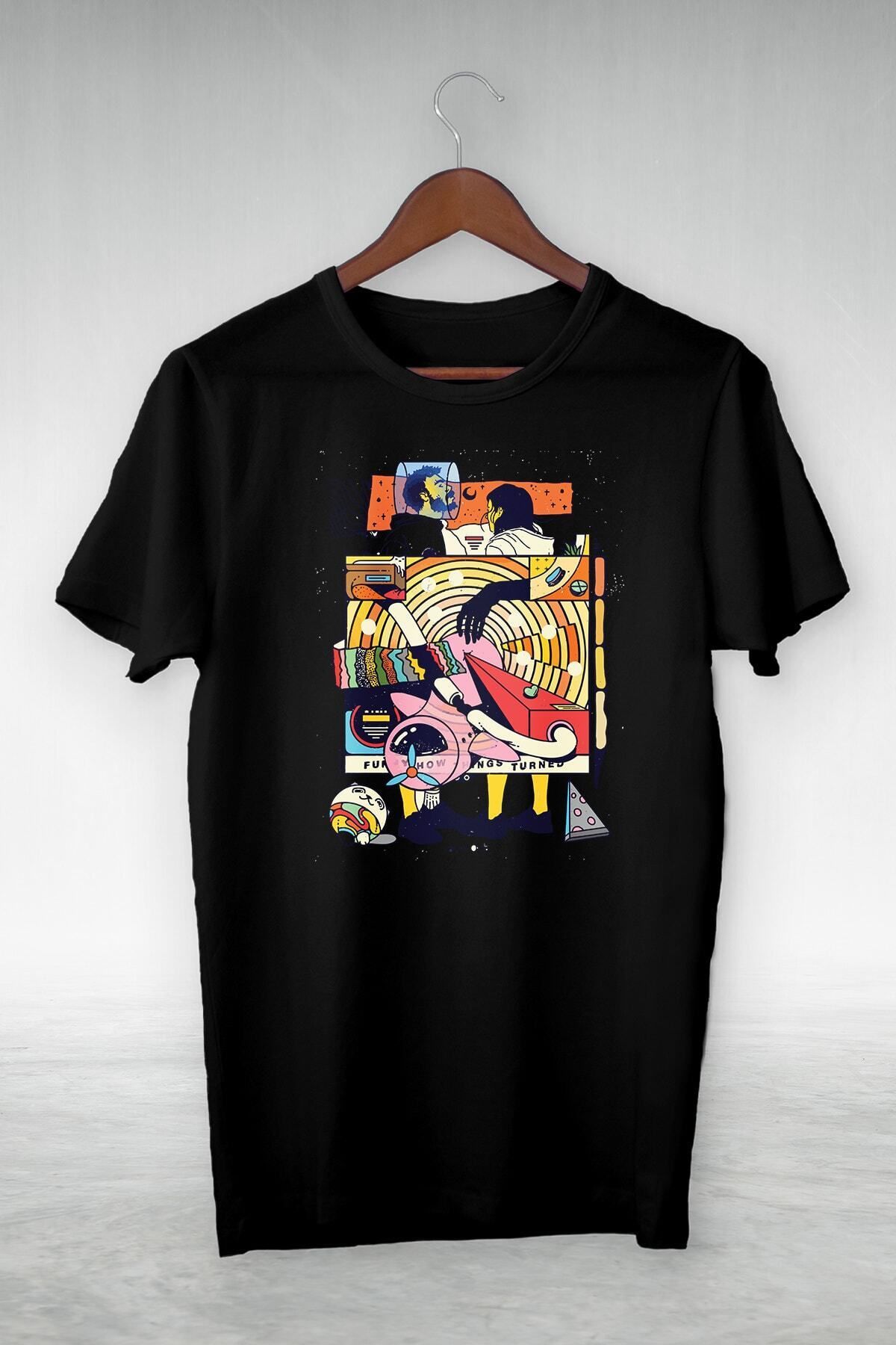 donamod Siyah Tasarım Tshirt