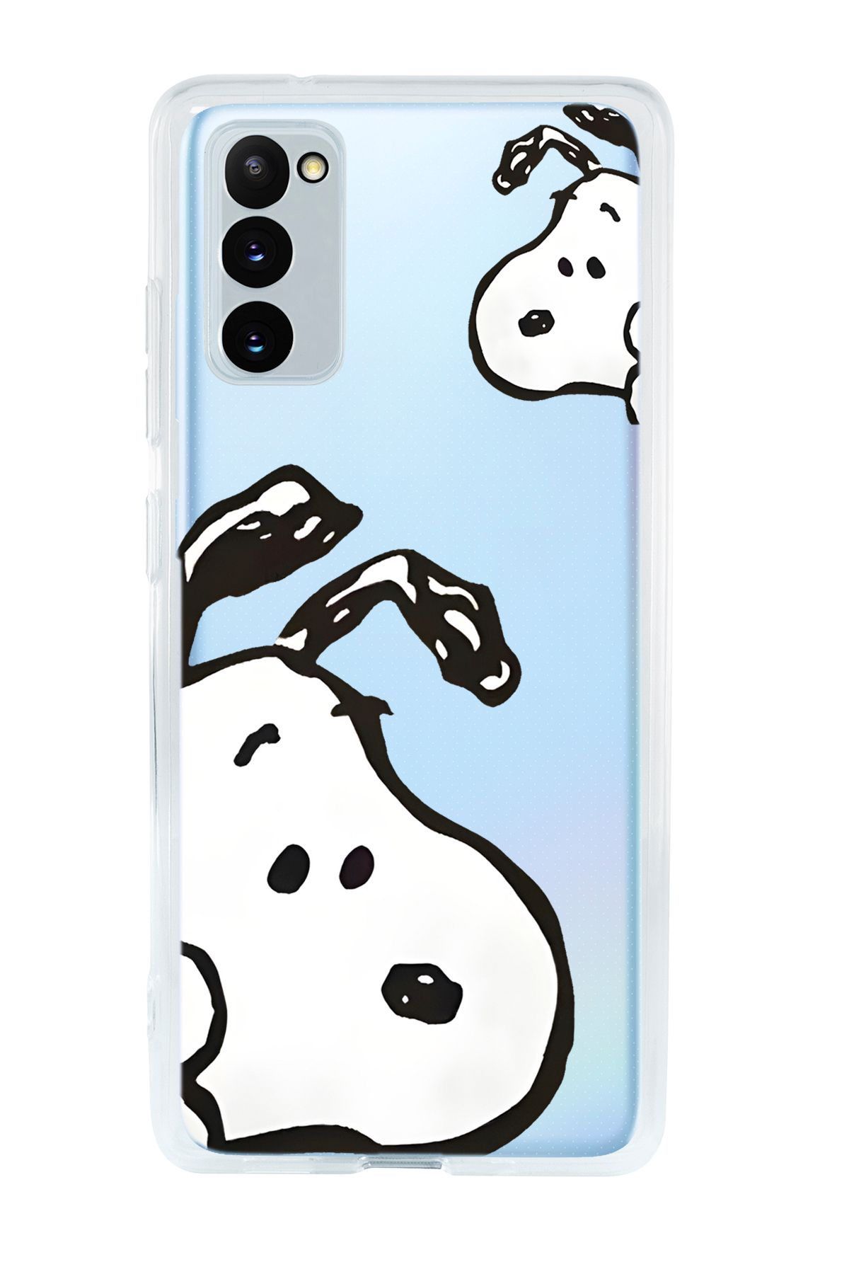 mooodcase Galaxy S20 FE Uyumlu Cool Doggo Desenli Şeffaf Silikonlu Telefon Kılıfı