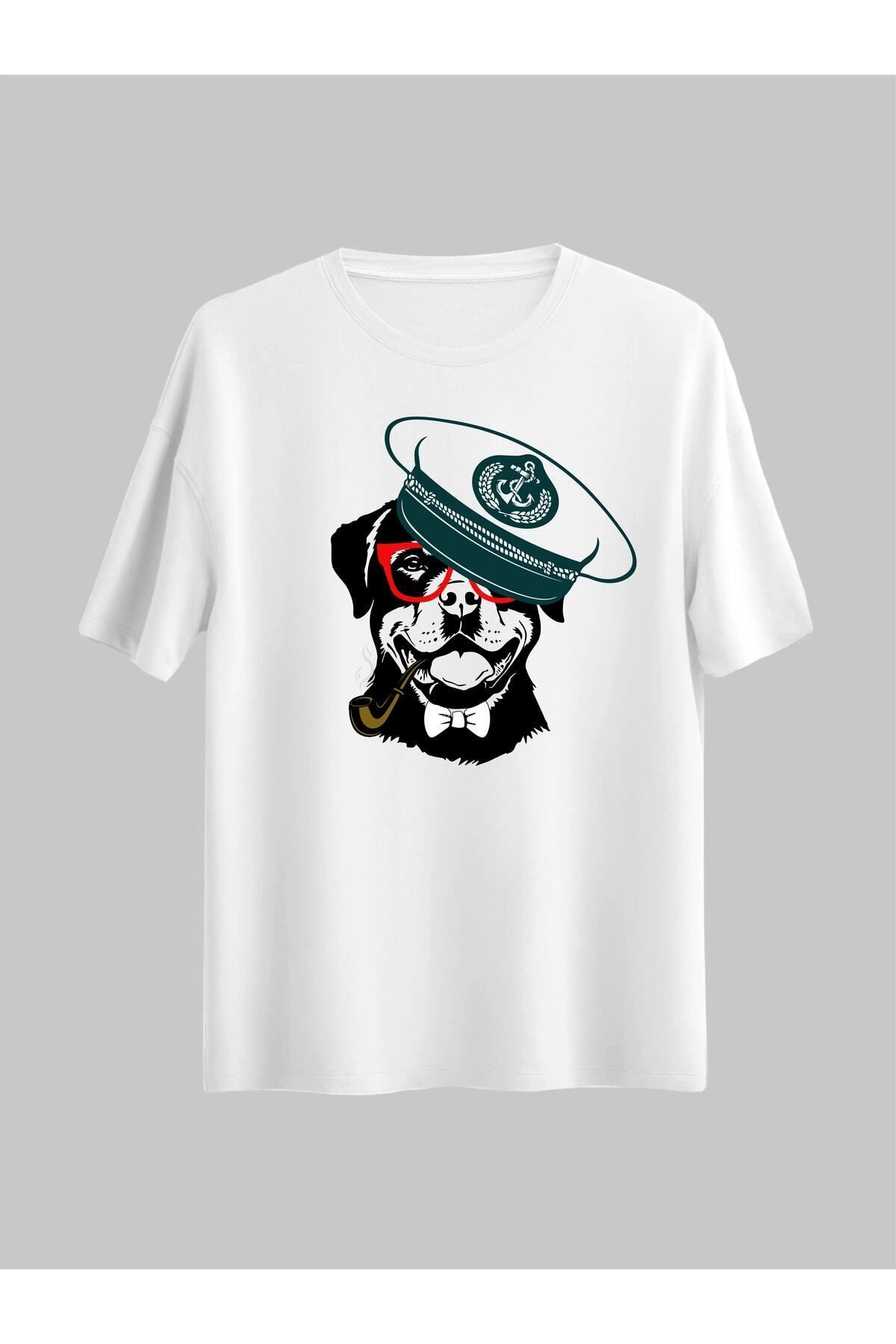 donamod Kadın Rottweiler Köpek Tasarım Baskılı Regular Tshirt