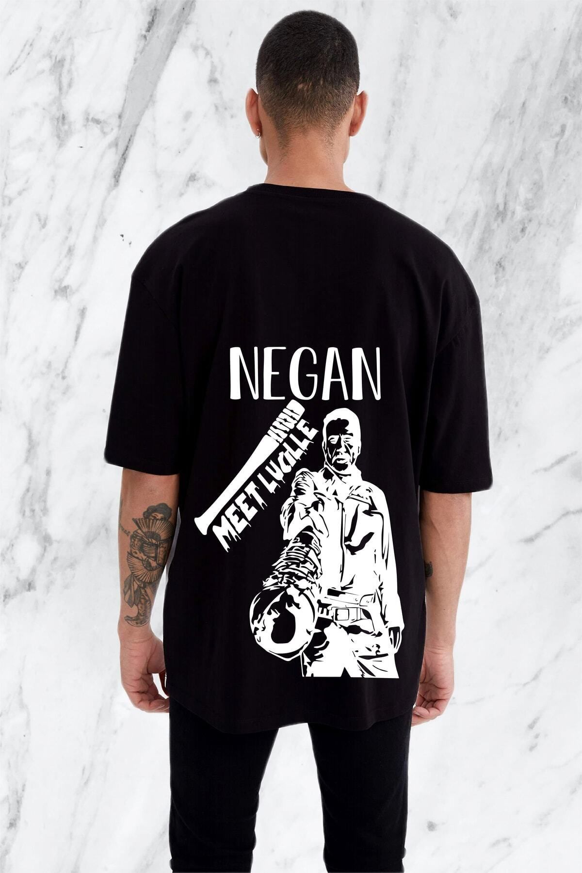donamod Oversıze Negan The Walking Dead Erkek Tshirt