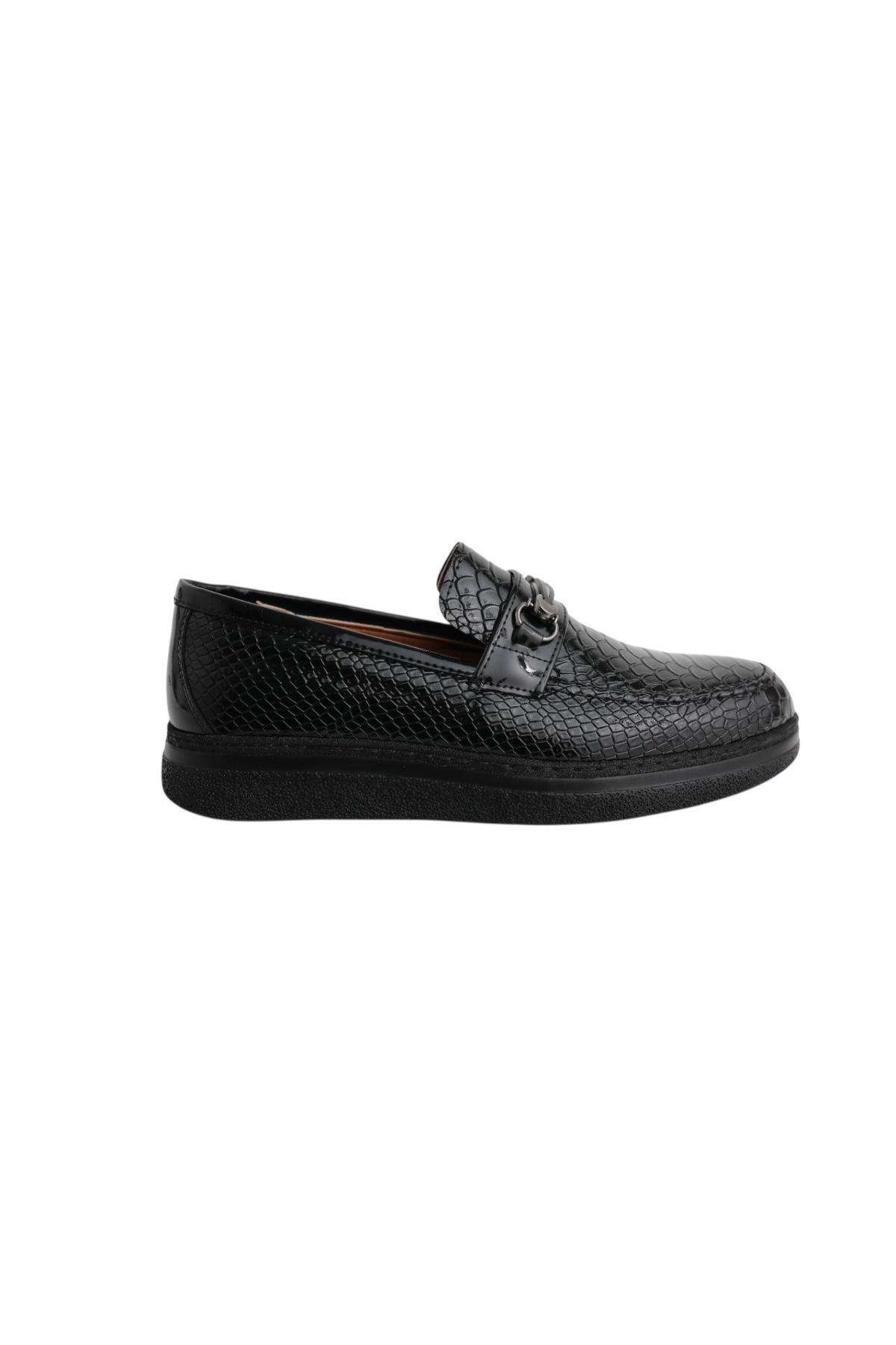 Greyybull Shoes siyah erkek klasik ayakkabı