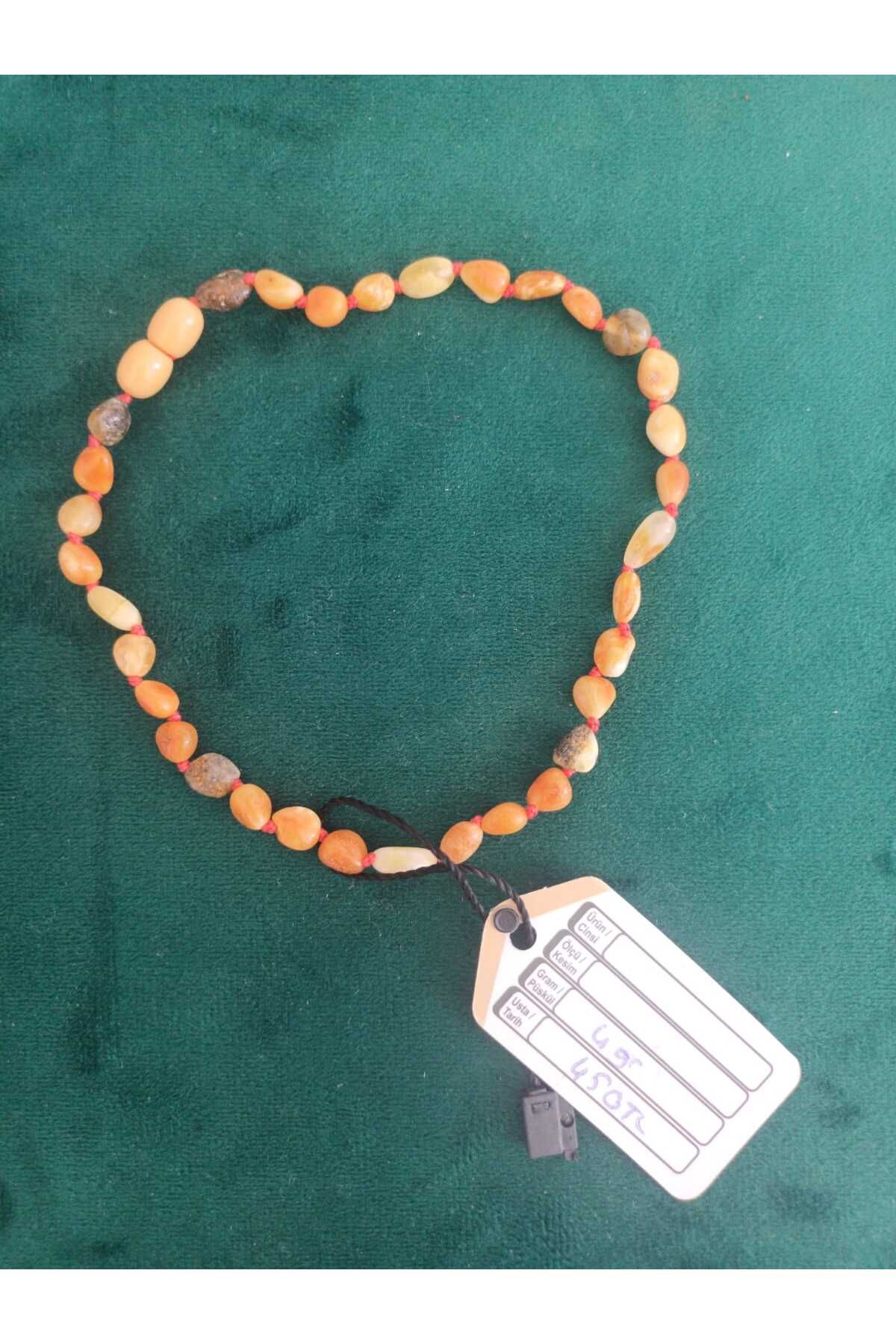 ERASLAN Gerçek Damla Kehribar Sertifikalı Bebek Diş Kolyesi (4 gr.)