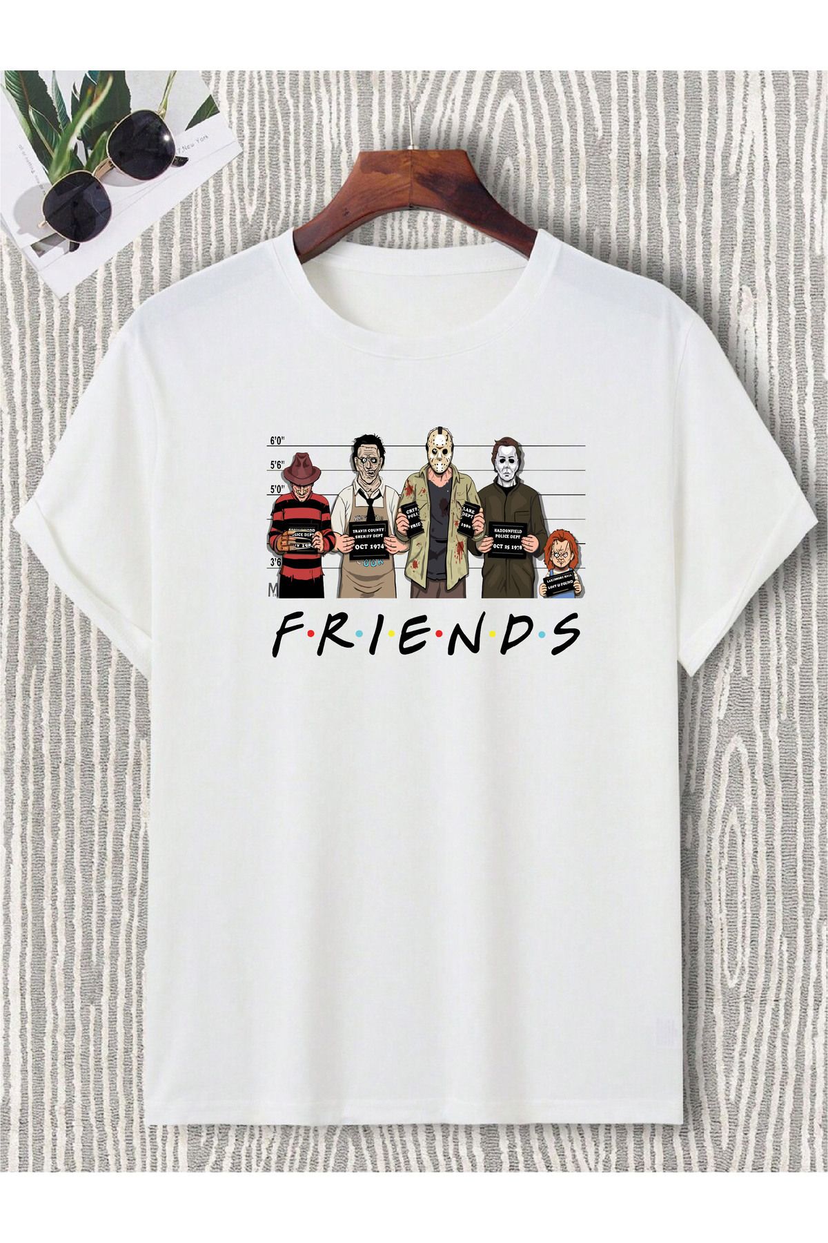donamod Friends Dizi Filim Sever Hediye Doğum Günü Çoklu Tasarım Tişört T-shirt