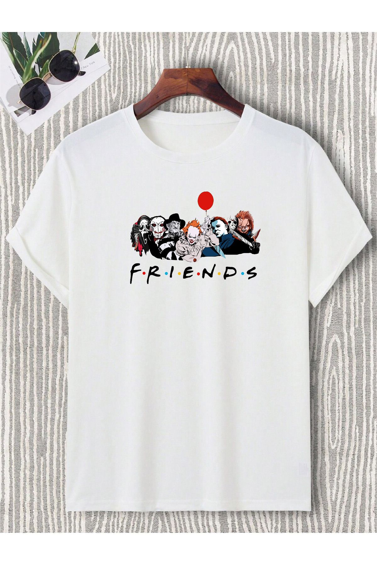 donamod Friends Dizi Filim Sever Hediye Doğum Günü Çoklu Tasarım Tişört T-shirt