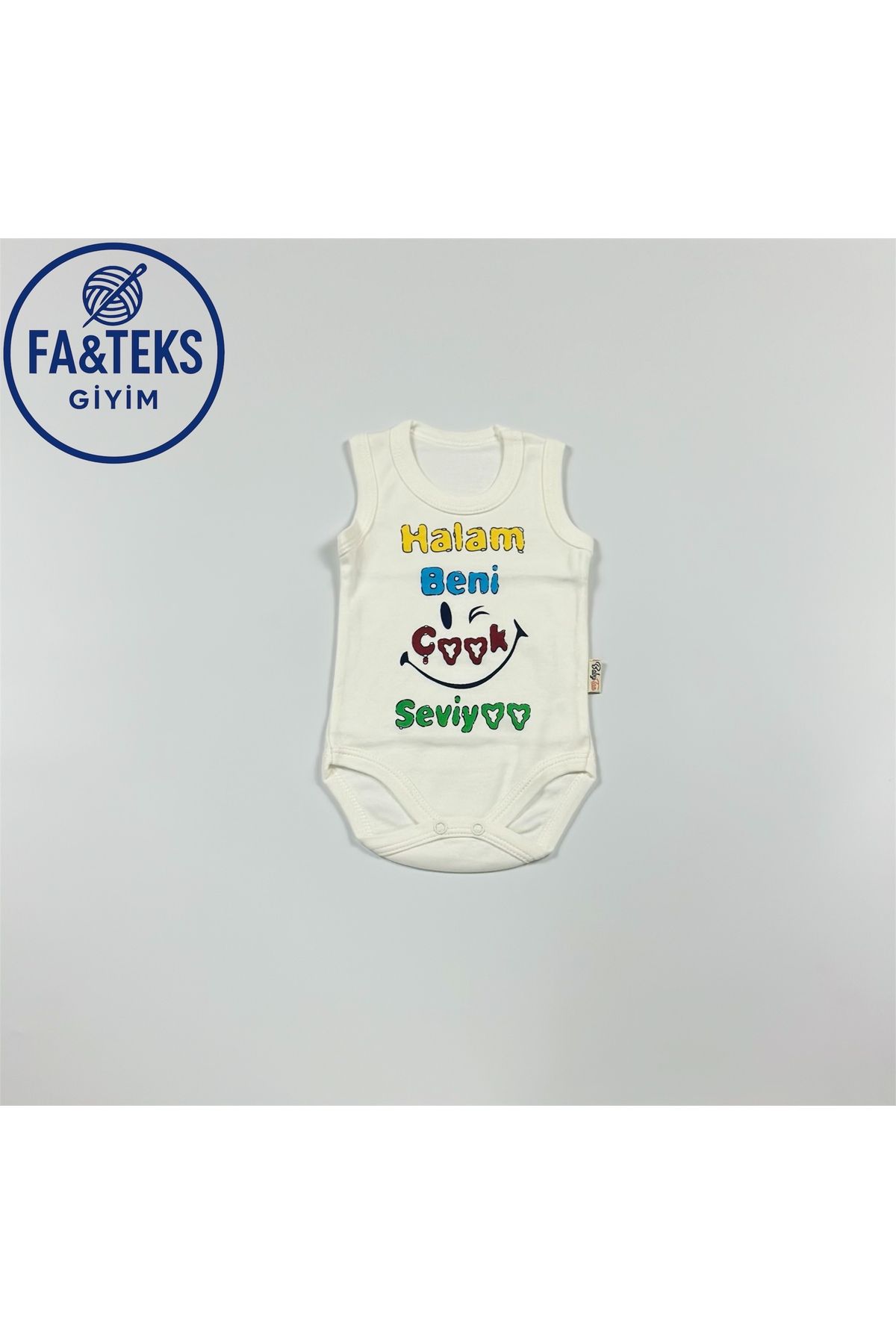 Butik Yazılı %100 Pamuk Badi