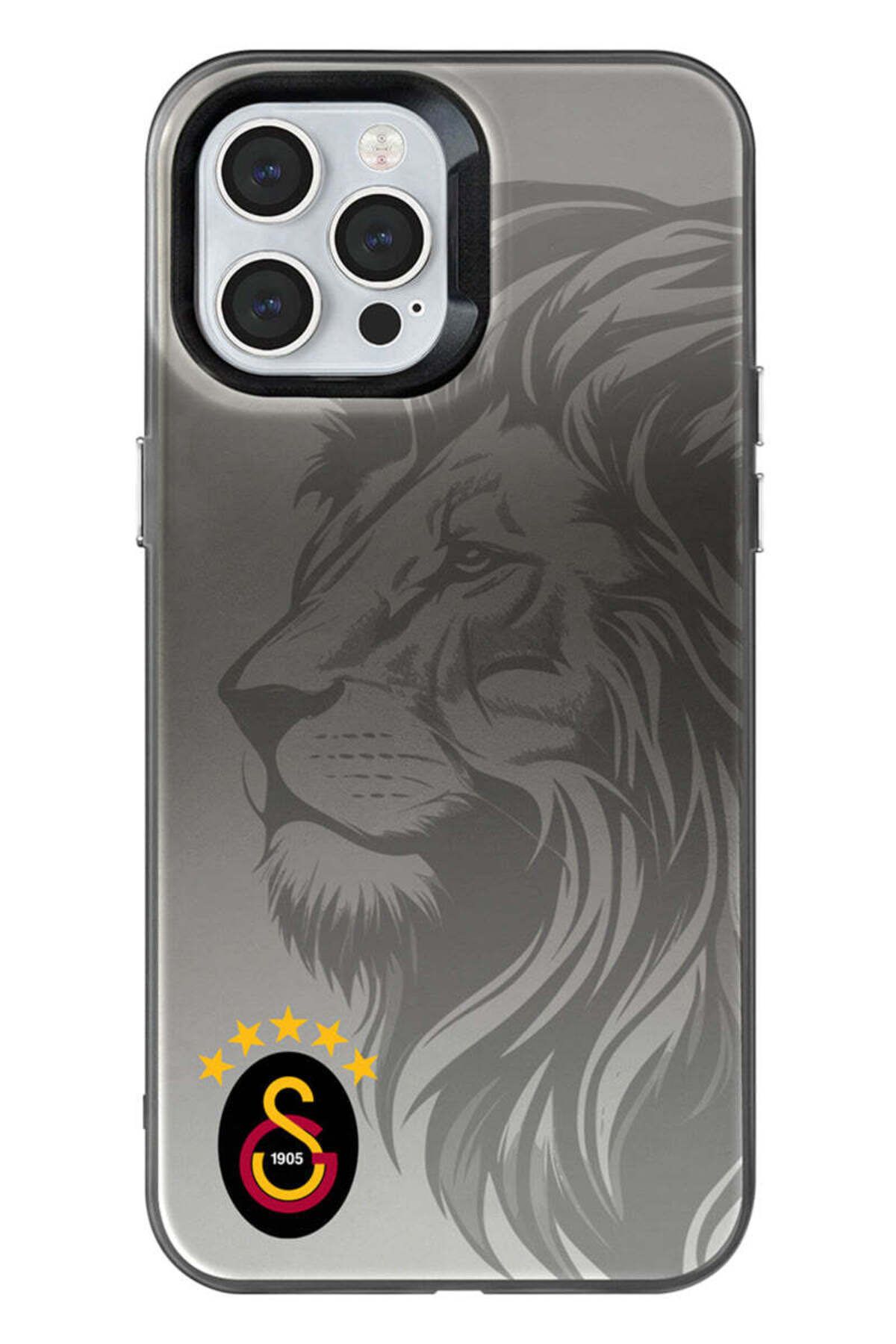 Galatasaray iPhone 12 Pro Max Uyumlu Galatasaray 5 Yıldız Aslan Premium Lisanslı Telefon Kılıfı