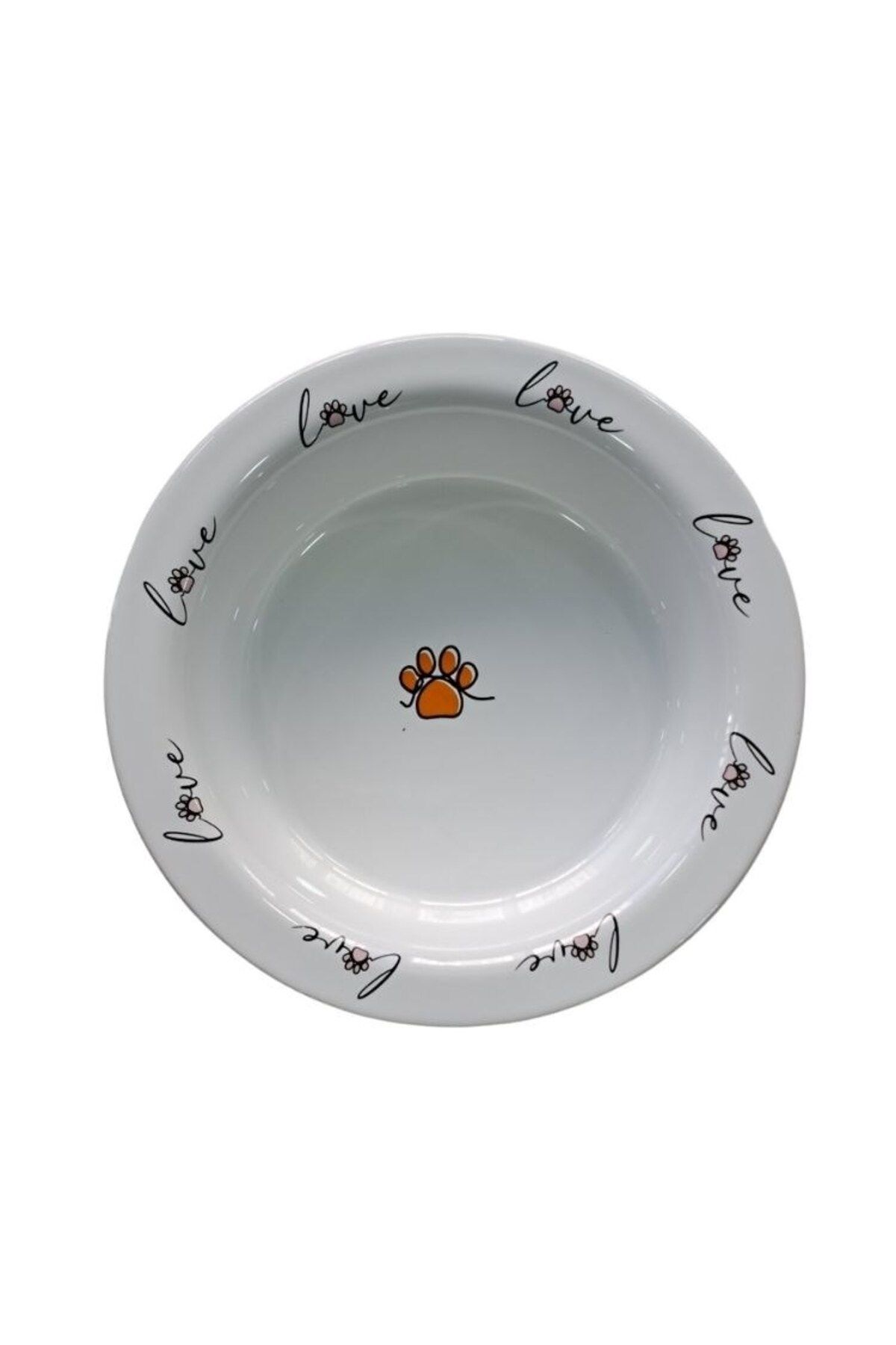 CLOVERPETGROSS SERAMİK MAMA KABI KEDİ VE KÖPEK DERİN BEYAZ 520ML